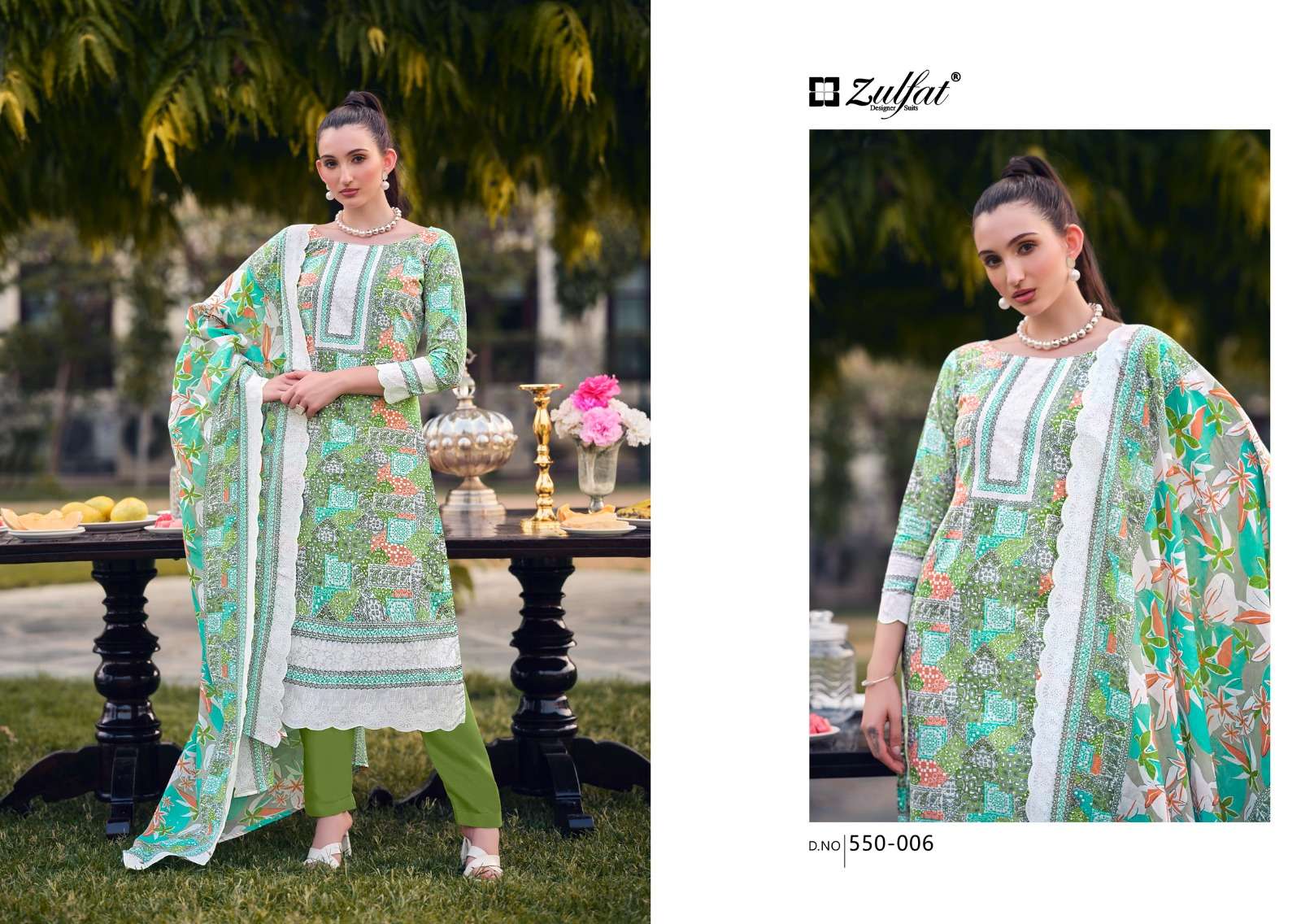 ZULFAT DESIGNER SUITS HAKOBA COTTON PRINT SALWAR SUIT