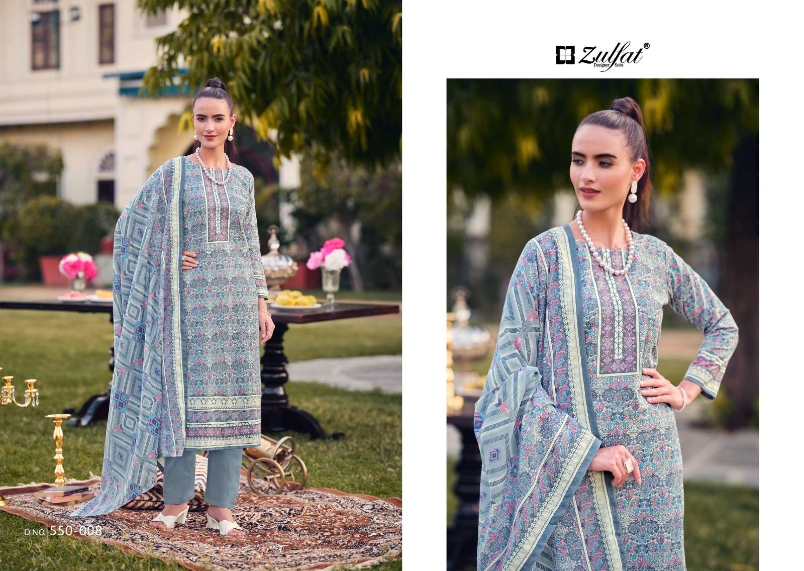 ZULFAT DESIGNER SUITS HAKOBA COTTON PRINT SALWAR SUIT