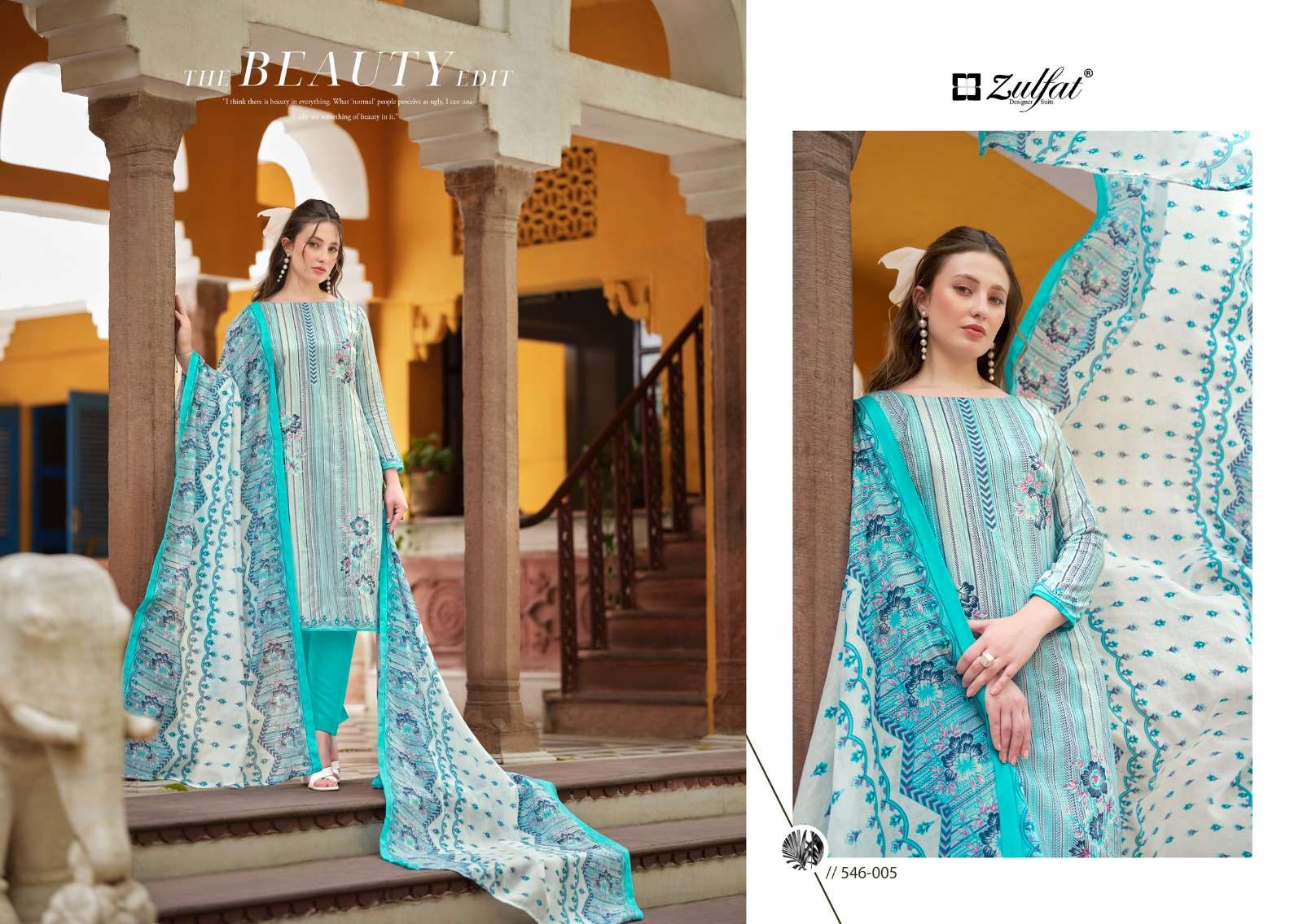 ZULFAT DESIGNER SUITS MARYAM VOL 4 COTTON PRINT SALWAR SUIT