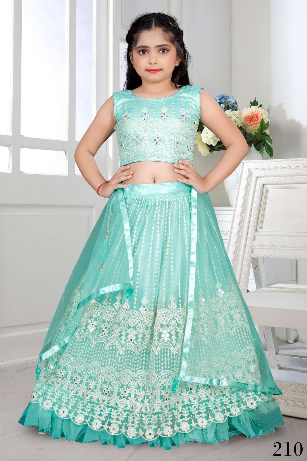 AARADHNA VOL 25 HEAVY DESIGNER KIDS WEAR LEHENGA CHOLI