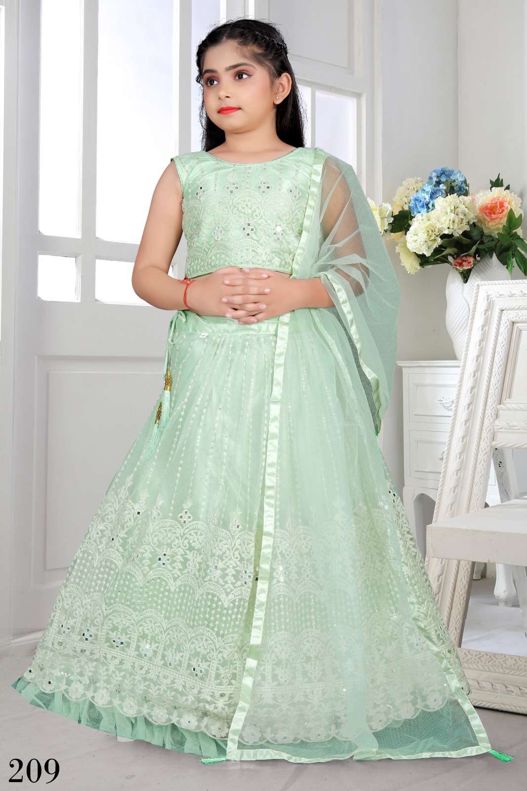 AARADHNA VOL 25 HEAVY DESIGNER KIDS WEAR LEHENGA CHOLI