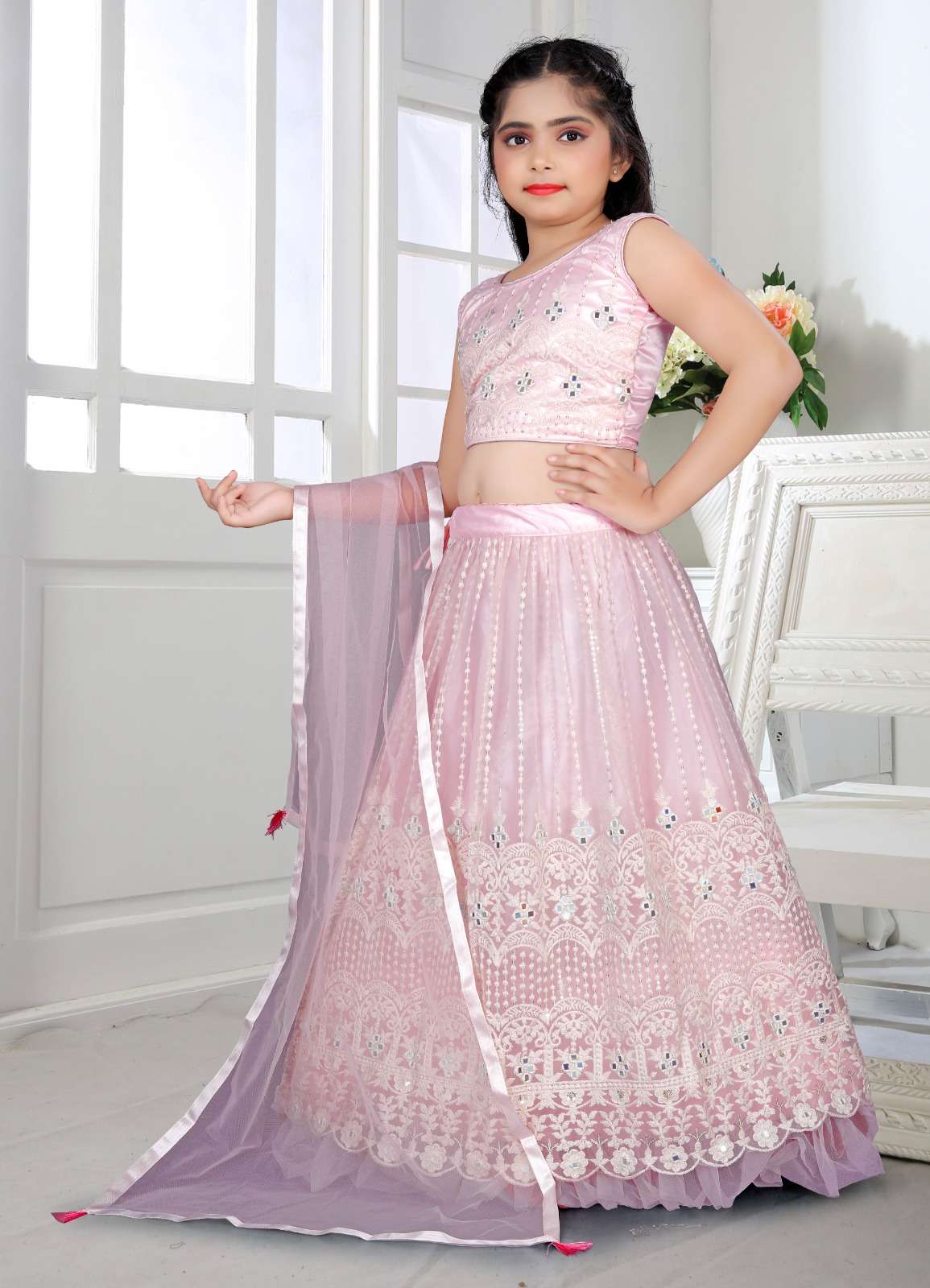 AARADHNA VOL 25 HEAVY DESIGNER KIDS WEAR LEHENGA CHOLI