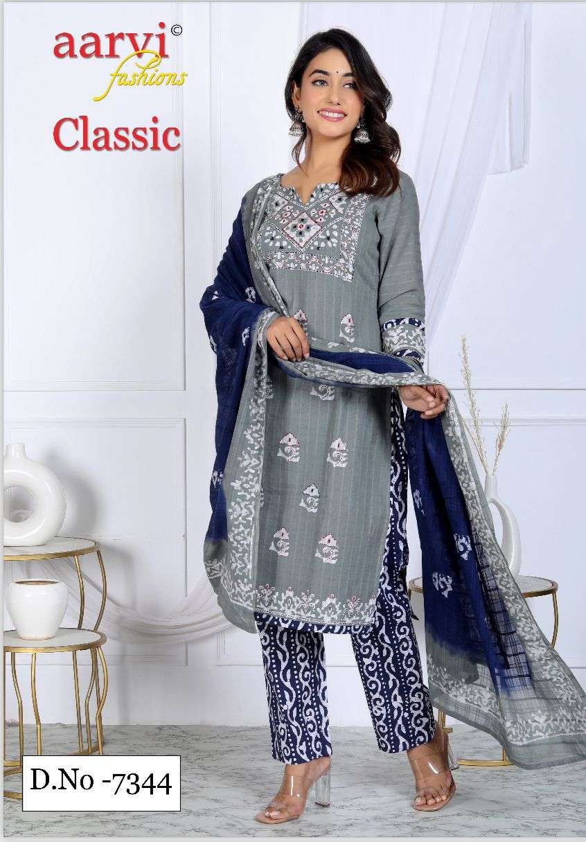 AARVI FASHION CLASSIC VOL 6 COTTON BATIK PRINT KURTI COMBO SET 