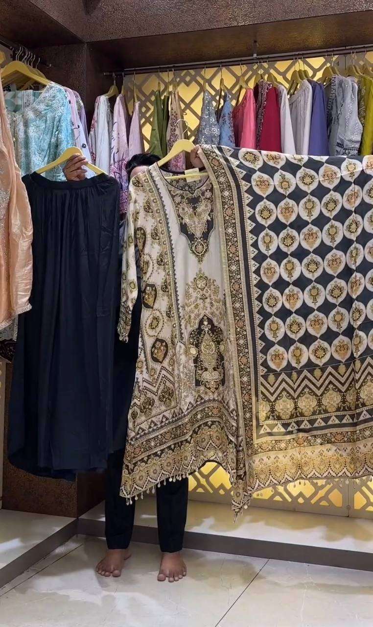 AD 166 KURTI PLAZZO SET