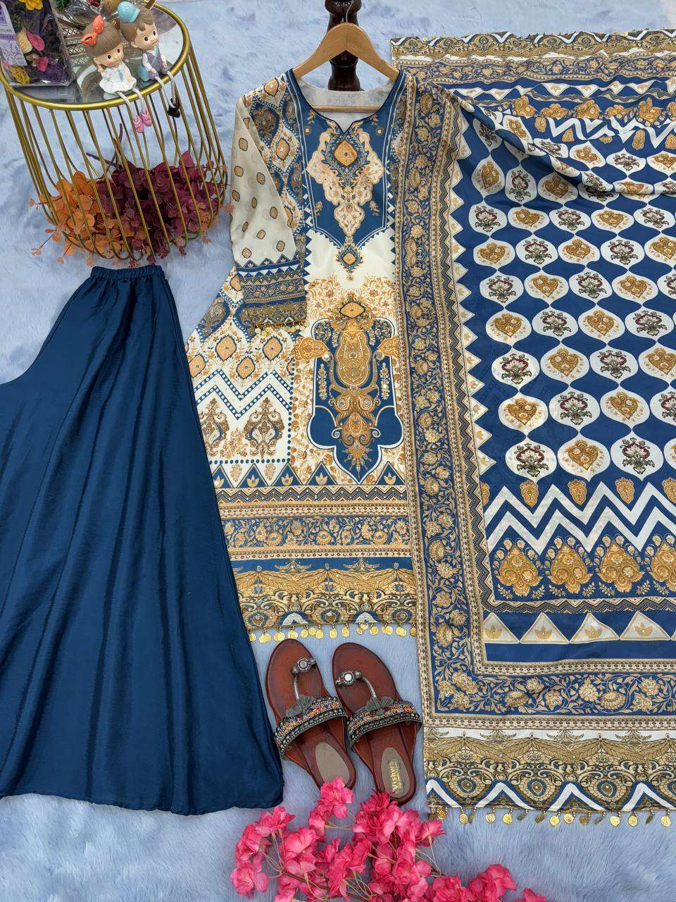 AD 166 KURTI PLAZZO SET