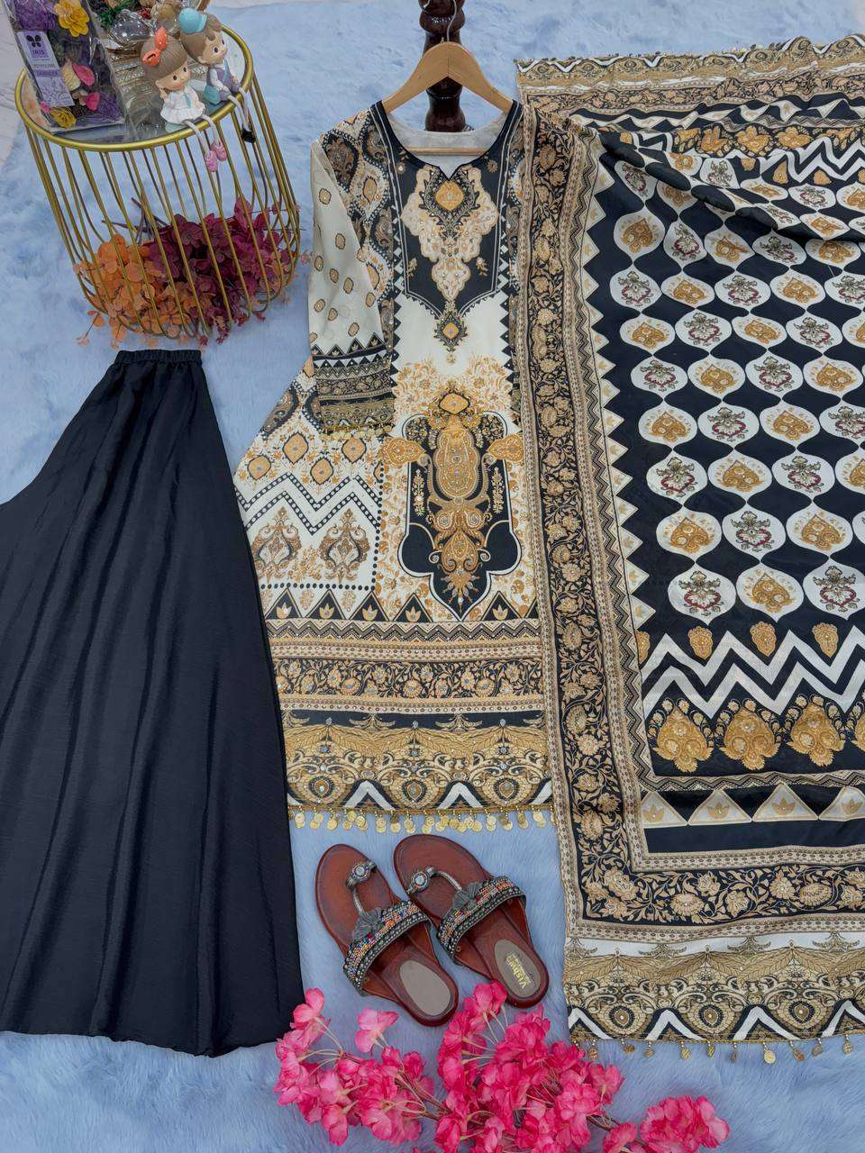 AD 166 KURTI PLAZZO SET