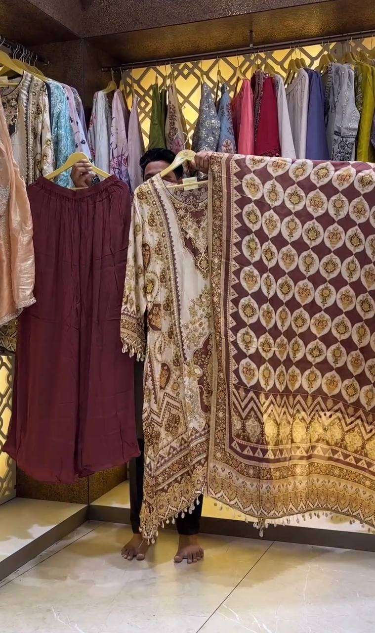 AD 166 KURTI PLAZZO SET