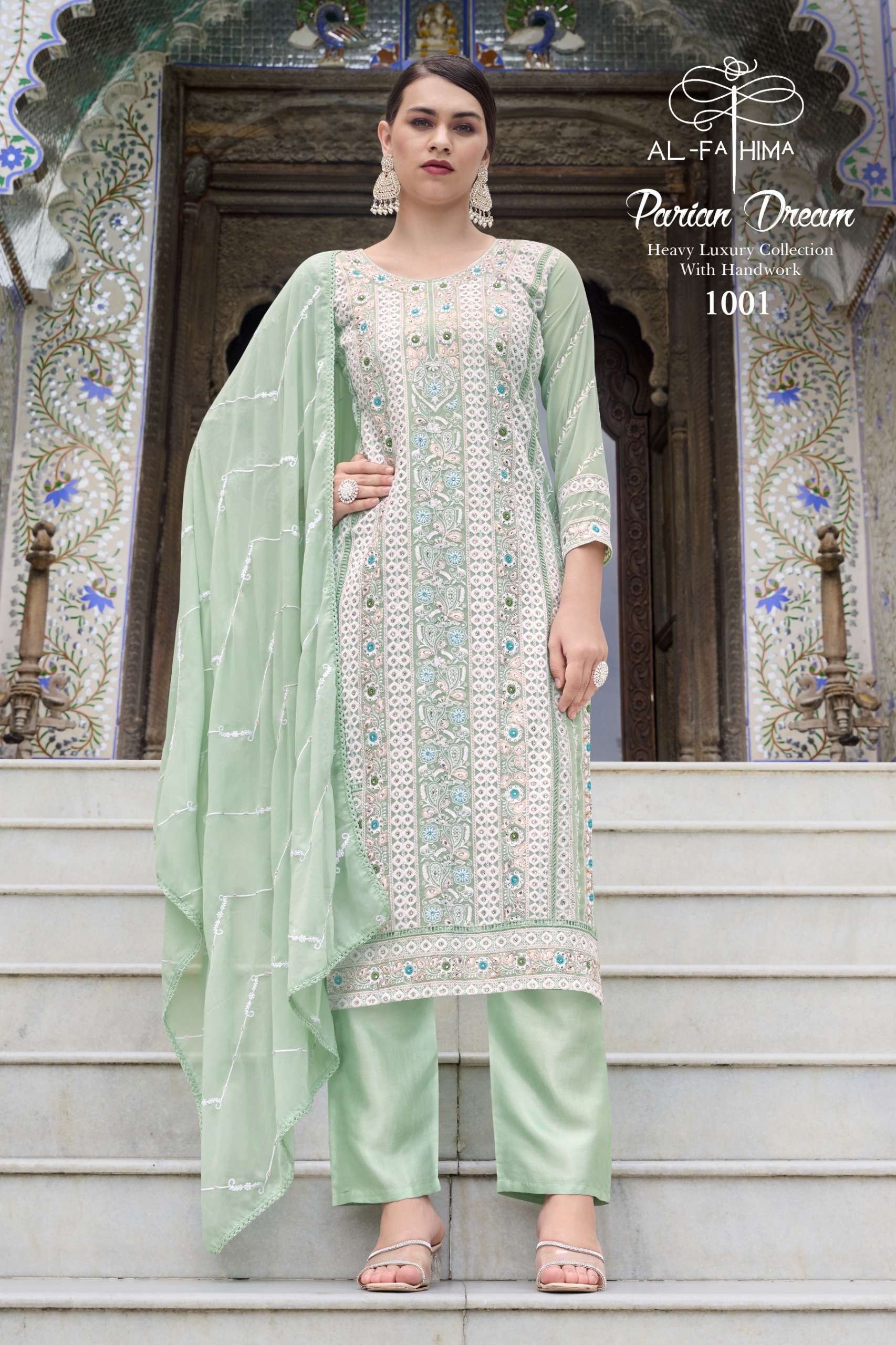 AL FATHIMA PARIAN DREAM GEORGETTE HEAVY EMBROIDERY DESIGNER SUIT