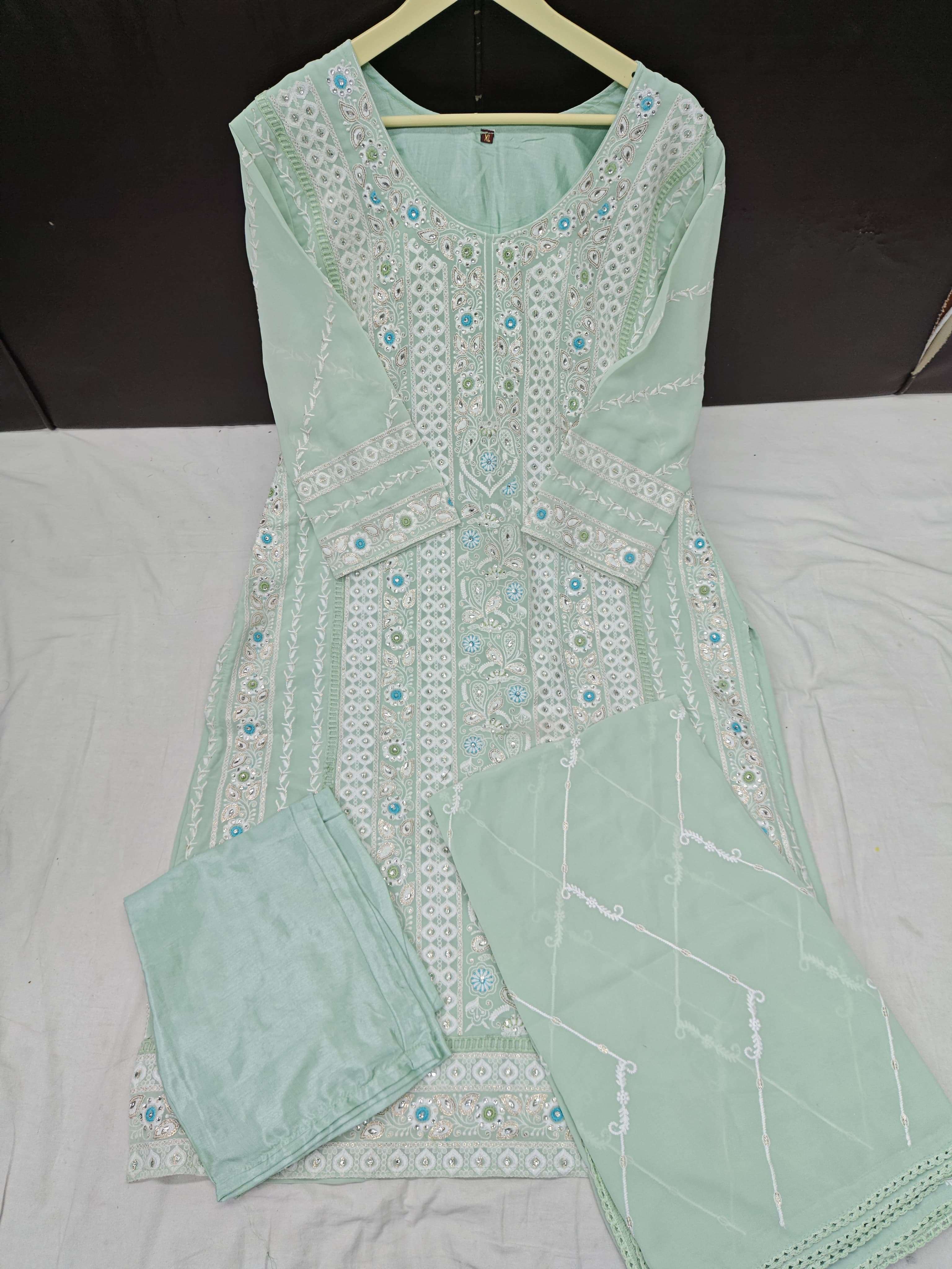 AL FATHIMA PARIAN DREAM GEORGETTE HEAVY EMBROIDERY DESIGNER SUIT