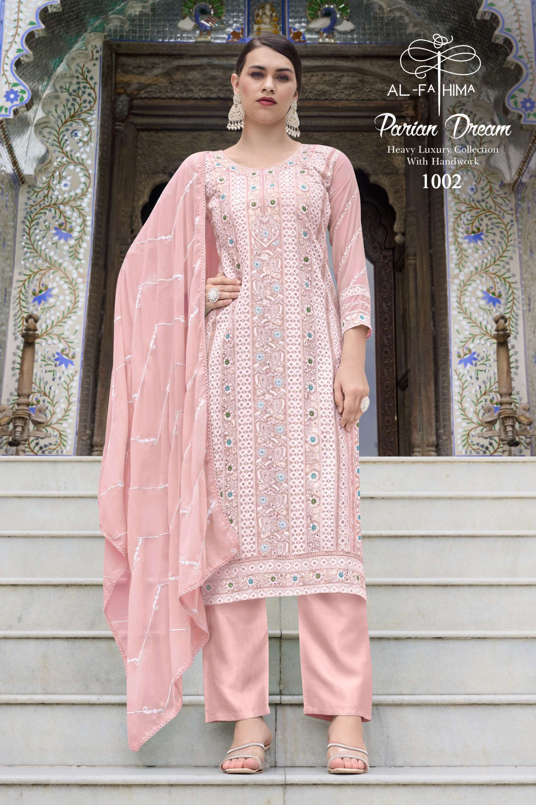AL FATHIMA PARIAN DREAM GEORGETTE HEAVY EMBROIDERY DESIGNER SUIT