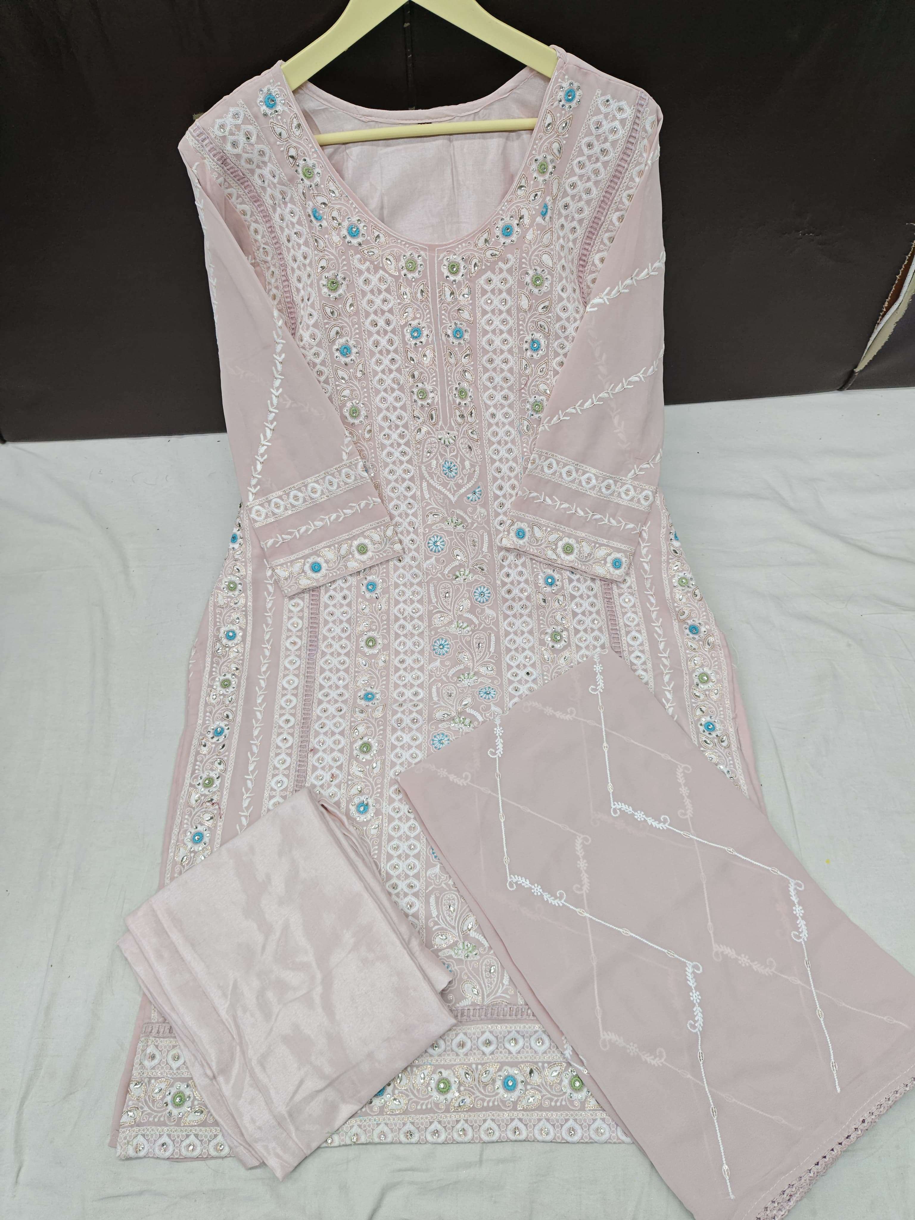 AL FATHIMA PARIAN DREAM GEORGETTE HEAVY EMBROIDERY DESIGNER SUIT