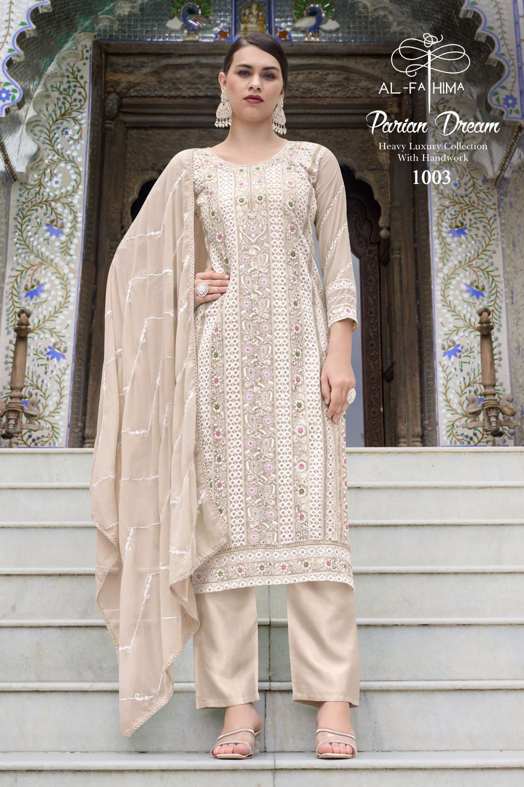 AL FATHIMA PARIAN DREAM GEORGETTE HEAVY EMBROIDERY DESIGNER SUIT
