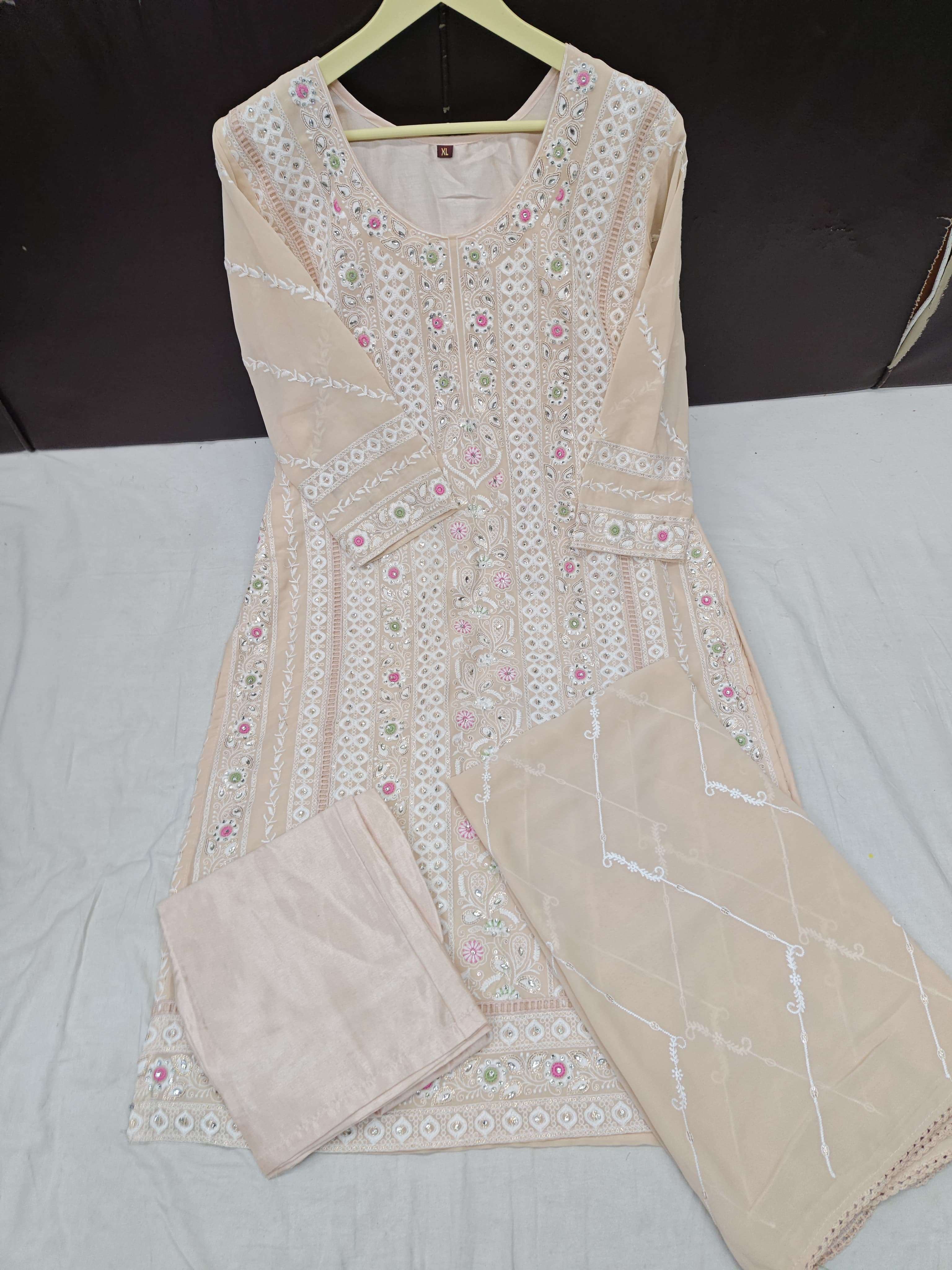 AL FATHIMA PARIAN DREAM GEORGETTE HEAVY EMBROIDERY DESIGNER SUIT