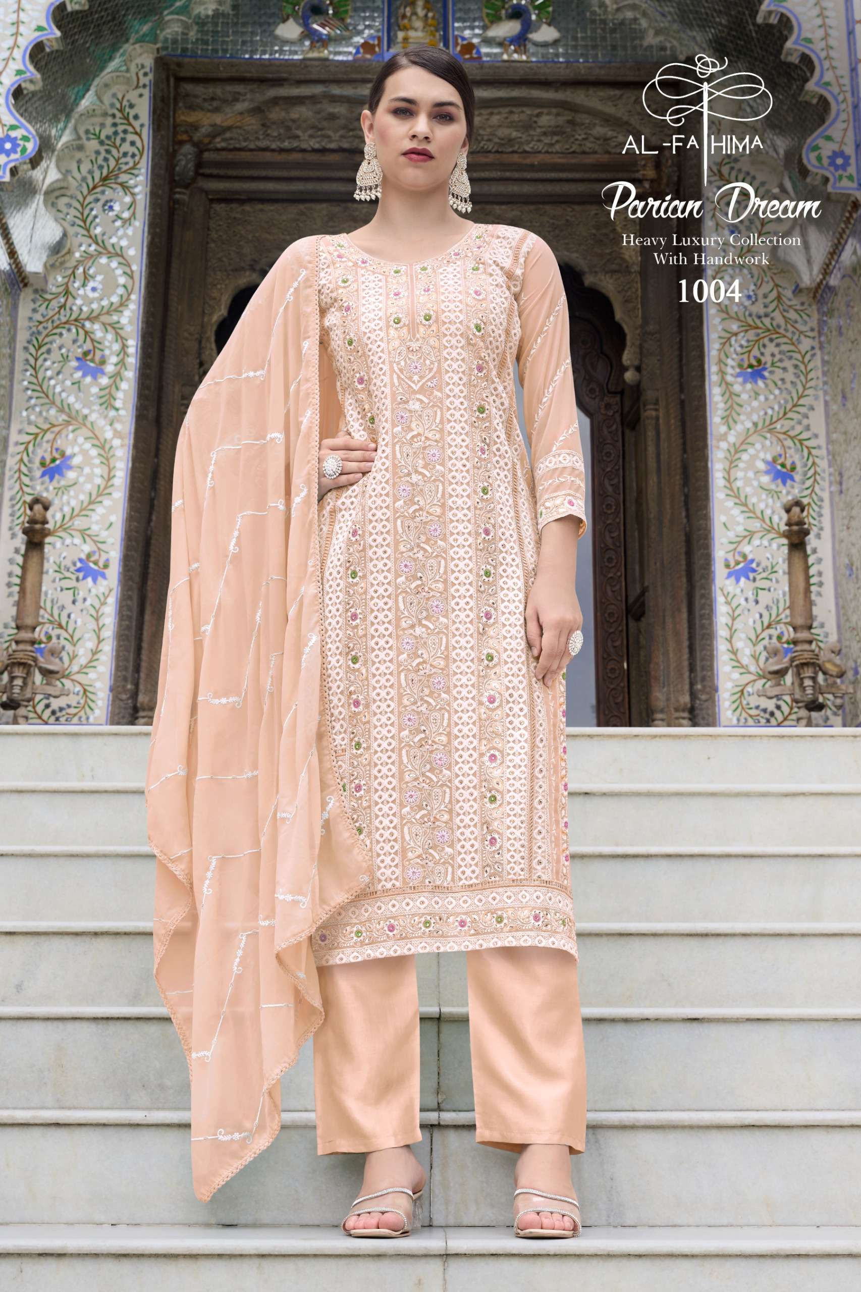 AL FATHIMA PARIAN DREAM GEORGETTE HEAVY EMBROIDERY DESIGNER SUIT