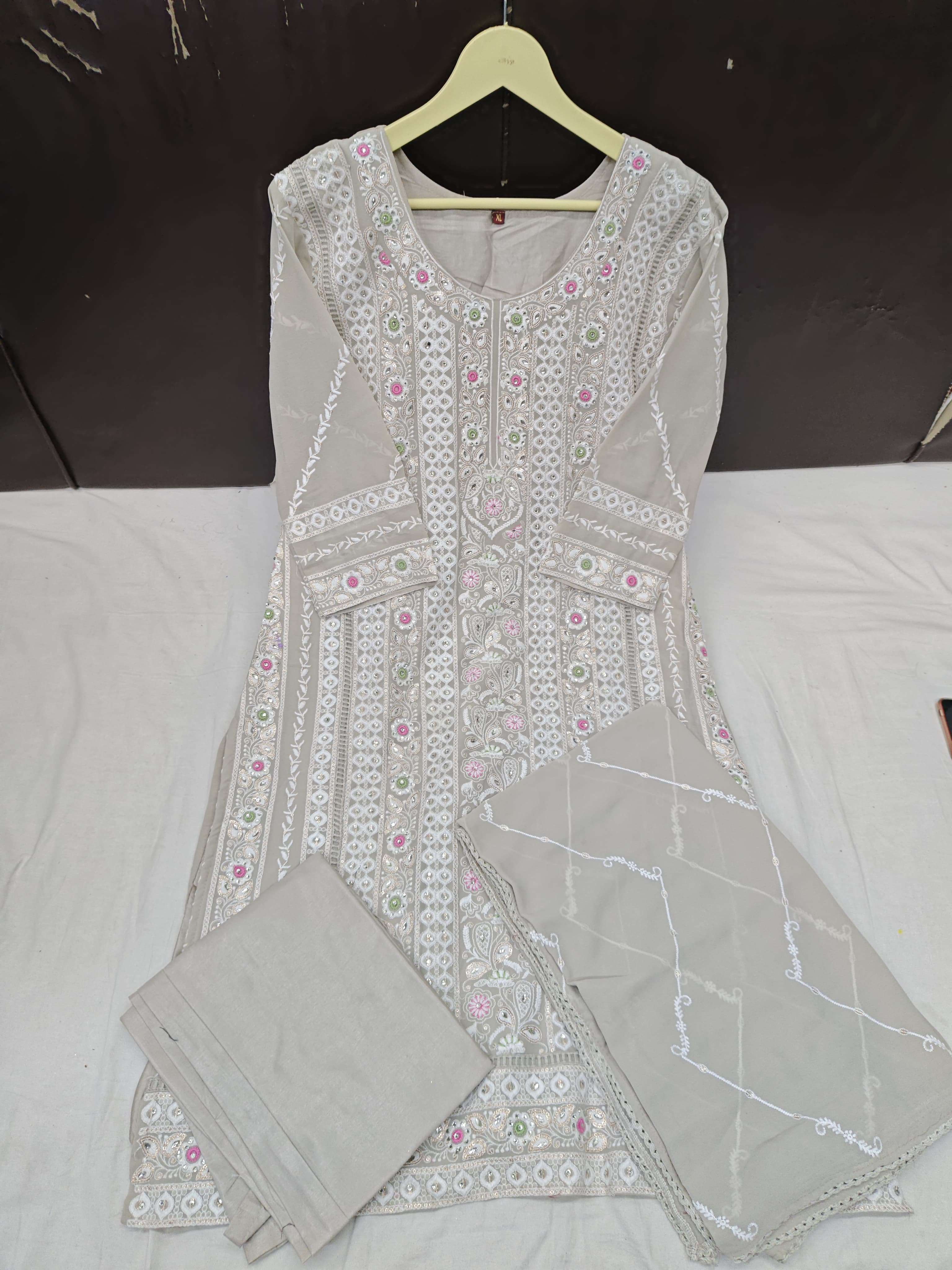 AL FATHIMA PARIAN DREAM GEORGETTE HEAVY EMBROIDERY DESIGNER SUIT