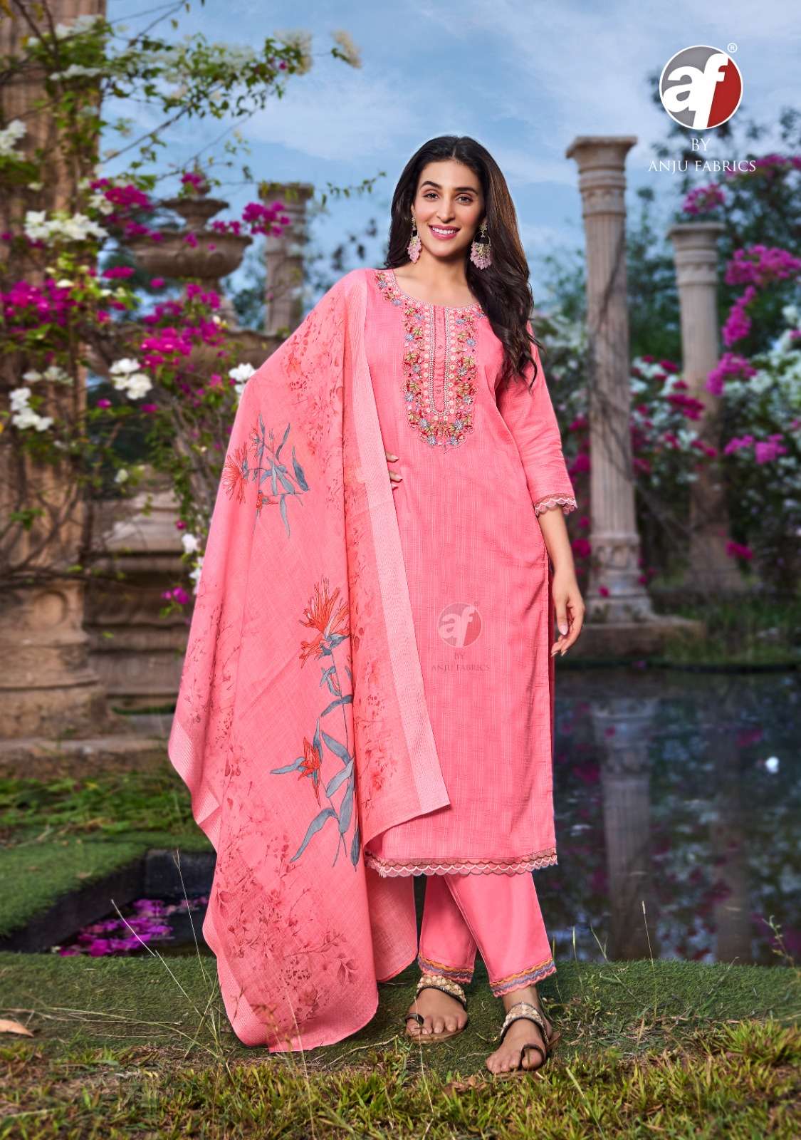 ANJU FABRICS PATTERNS VOL 3 COTTON BEAUTIFUL DESIGNER LADIES SUIT