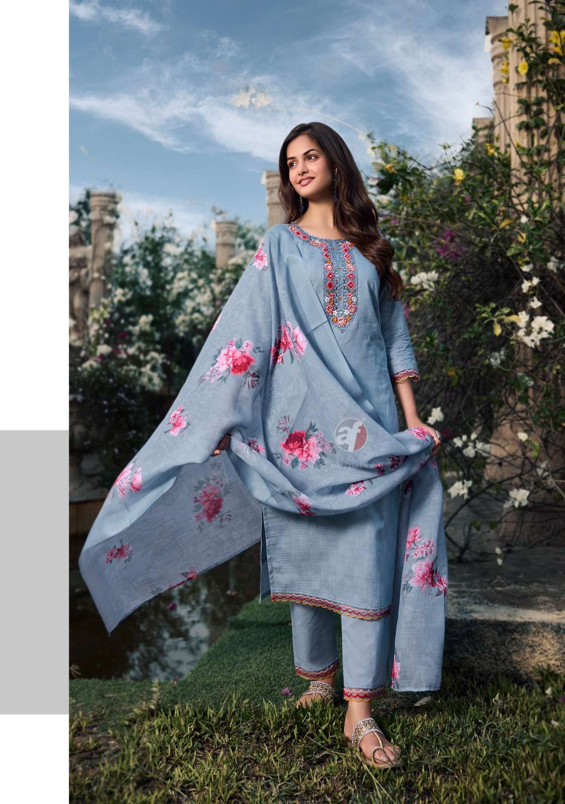 ANJU FABRICS PATTERNS VOL 3 COTTON BEAUTIFUL DESIGNER LADIES SUIT