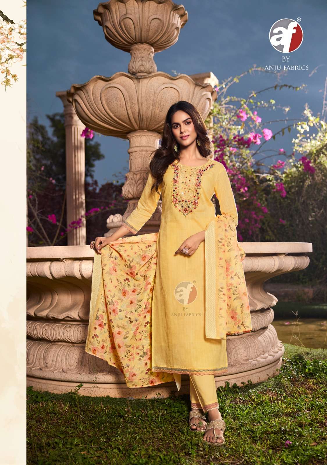 ANJU FABRICS PATTERNS VOL 3 COTTON BEAUTIFUL DESIGNER LADIES SUIT