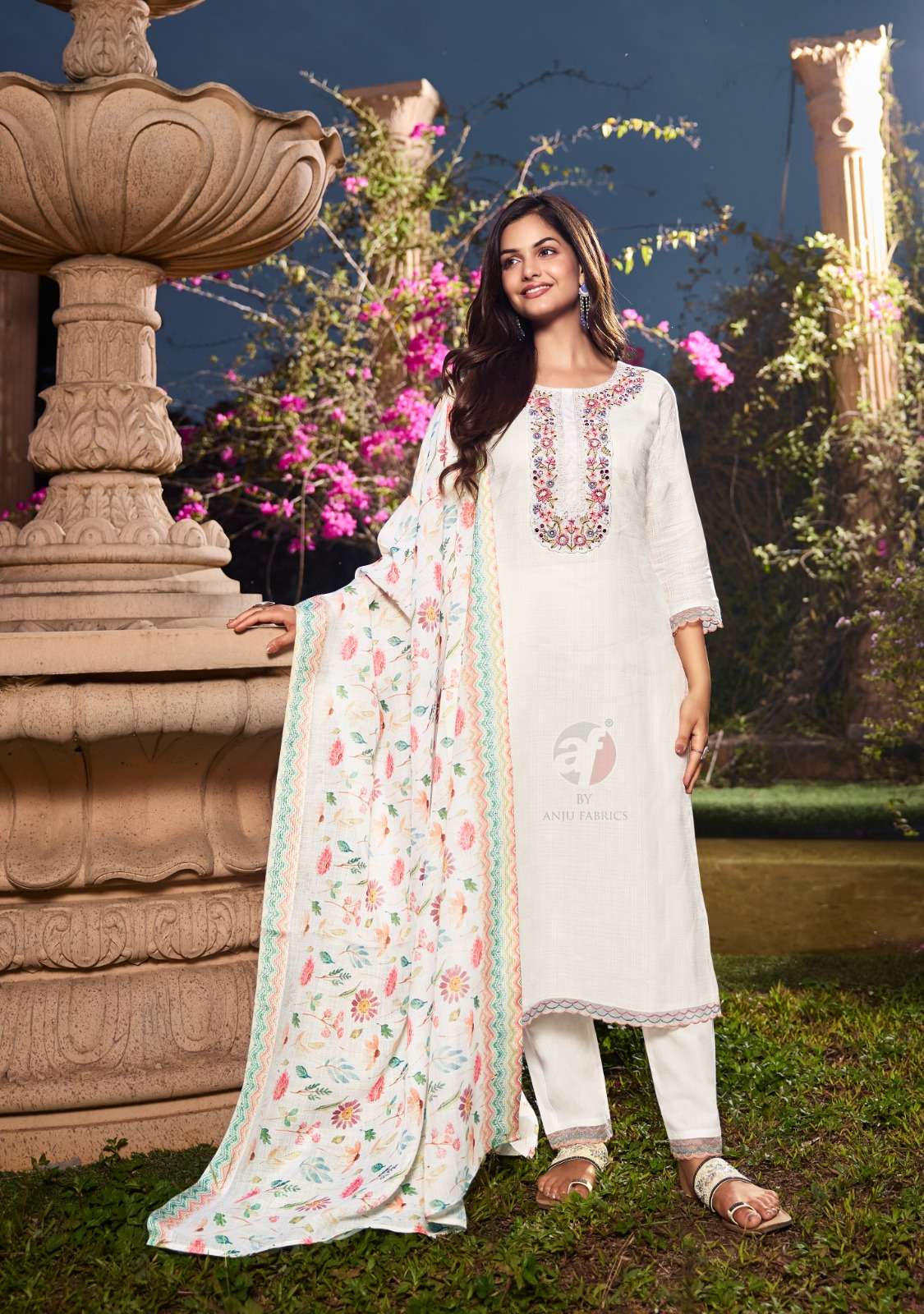 ANJU FABRICS PATTERNS VOL 3 COTTON BEAUTIFUL DESIGNER LADIES SUIT