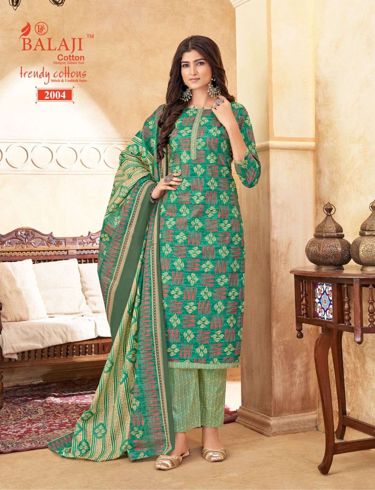 BALAJI COTTON TRENDY COTTON VOL 2 COTTON REGULAR WEAR DRESS 