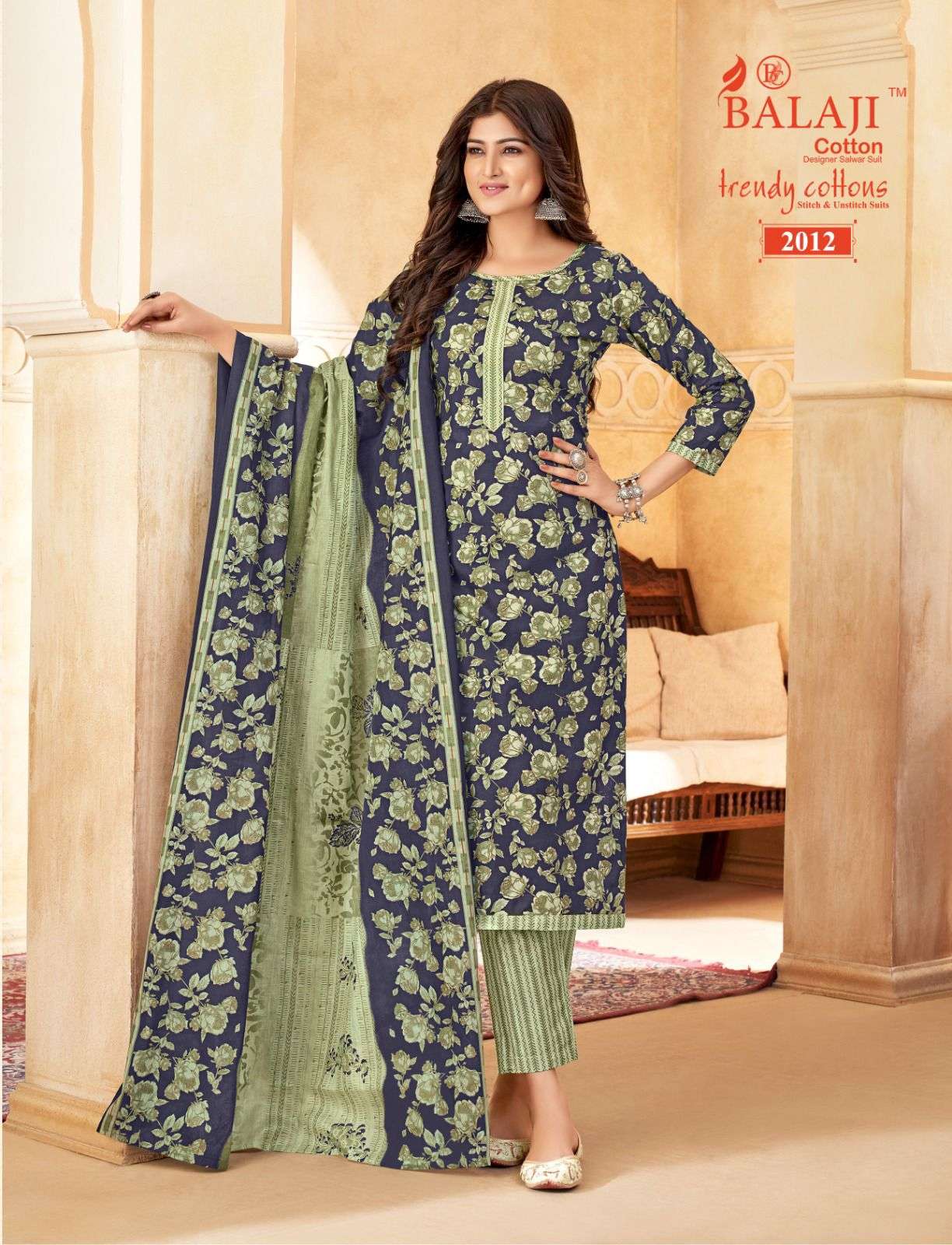 BALAJI COTTON TRENDY COTTON VOL 2 COTTON REGULAR WEAR DRESS 