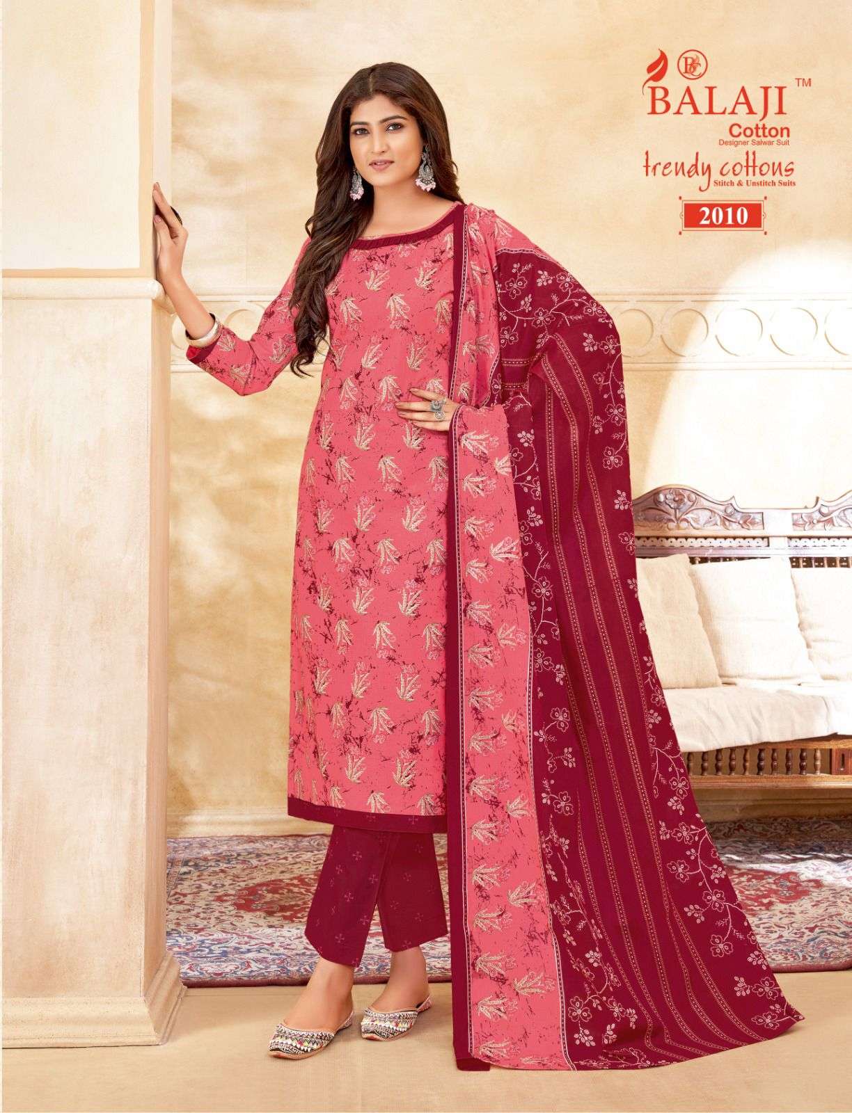 BALAJI COTTON TRENDY COTTON VOL 2 COTTON REGULAR WEAR DRESS 