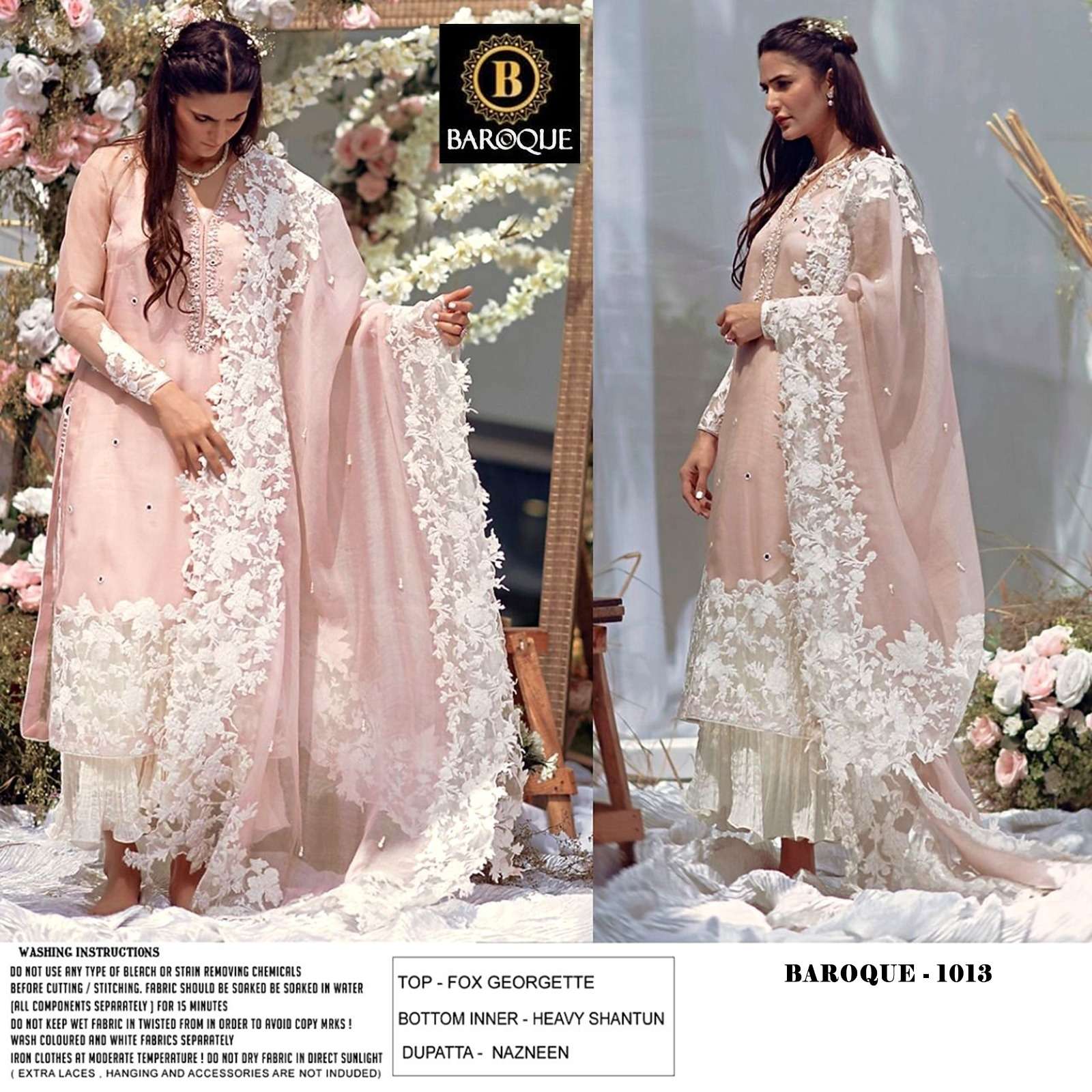 BAROQUE D NO 1013 GEORGETTE FANCY DESIGNER SUIT