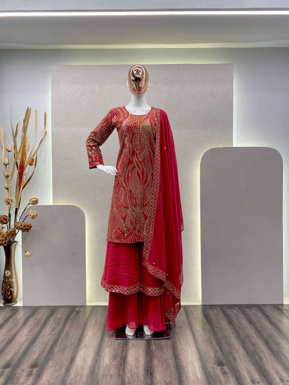 BE 257 KURTI PLAZZO