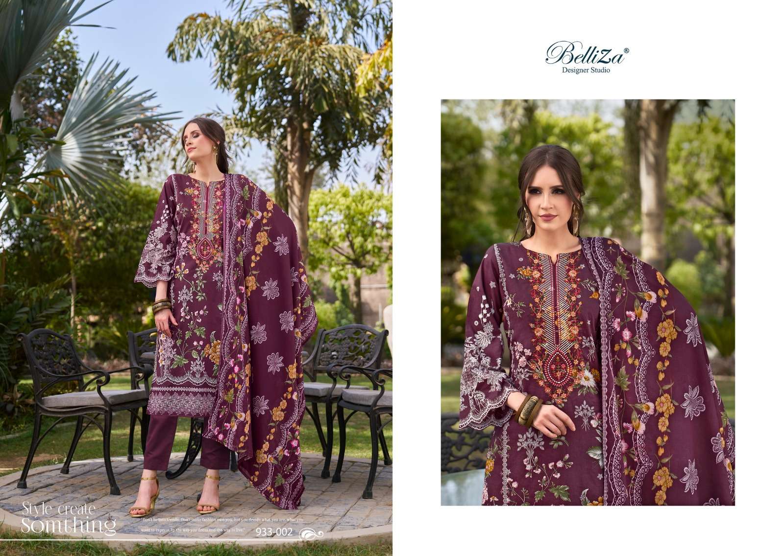 BELLIZA DESIGNER STUDIO NAIRA VOL 58 COTTON FANCY WORKS SUIT