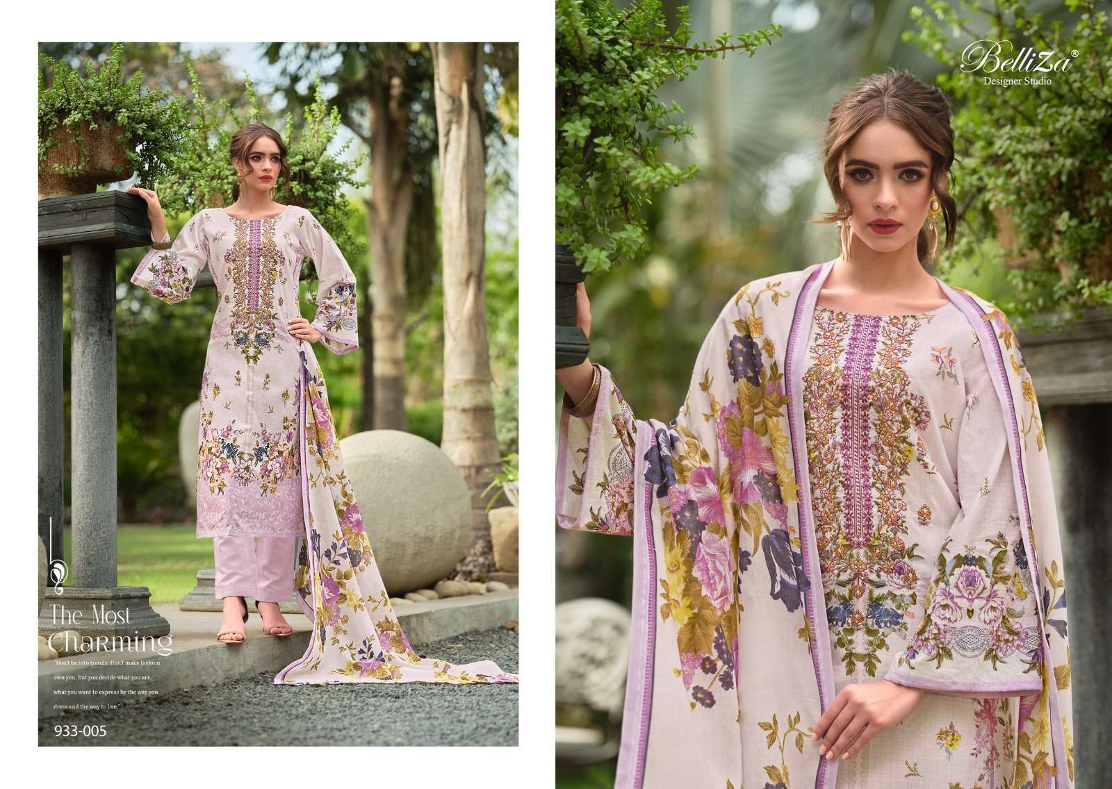 BELLIZA DESIGNER STUDIO NAIRA VOL 58 COTTON FANCY WORKS SUIT