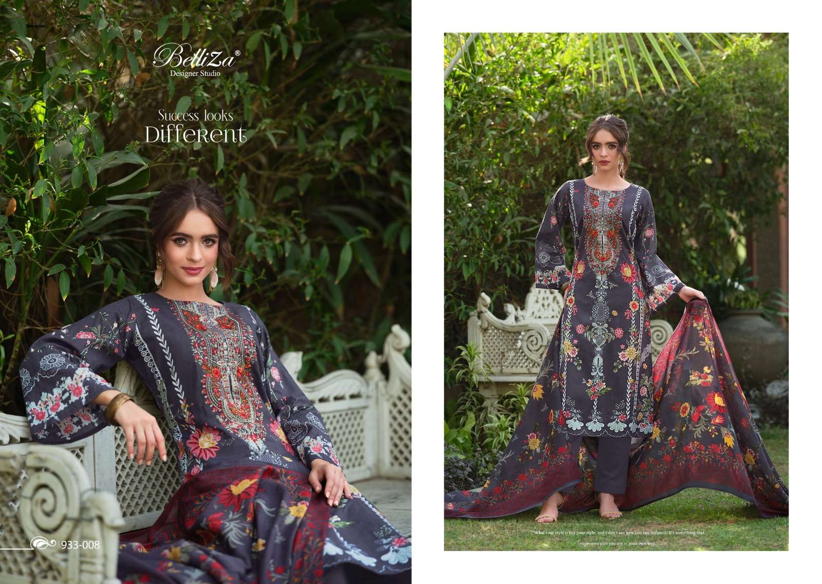 BELLIZA DESIGNER STUDIO NAIRA VOL 58 COTTON FANCY WORKS SUIT