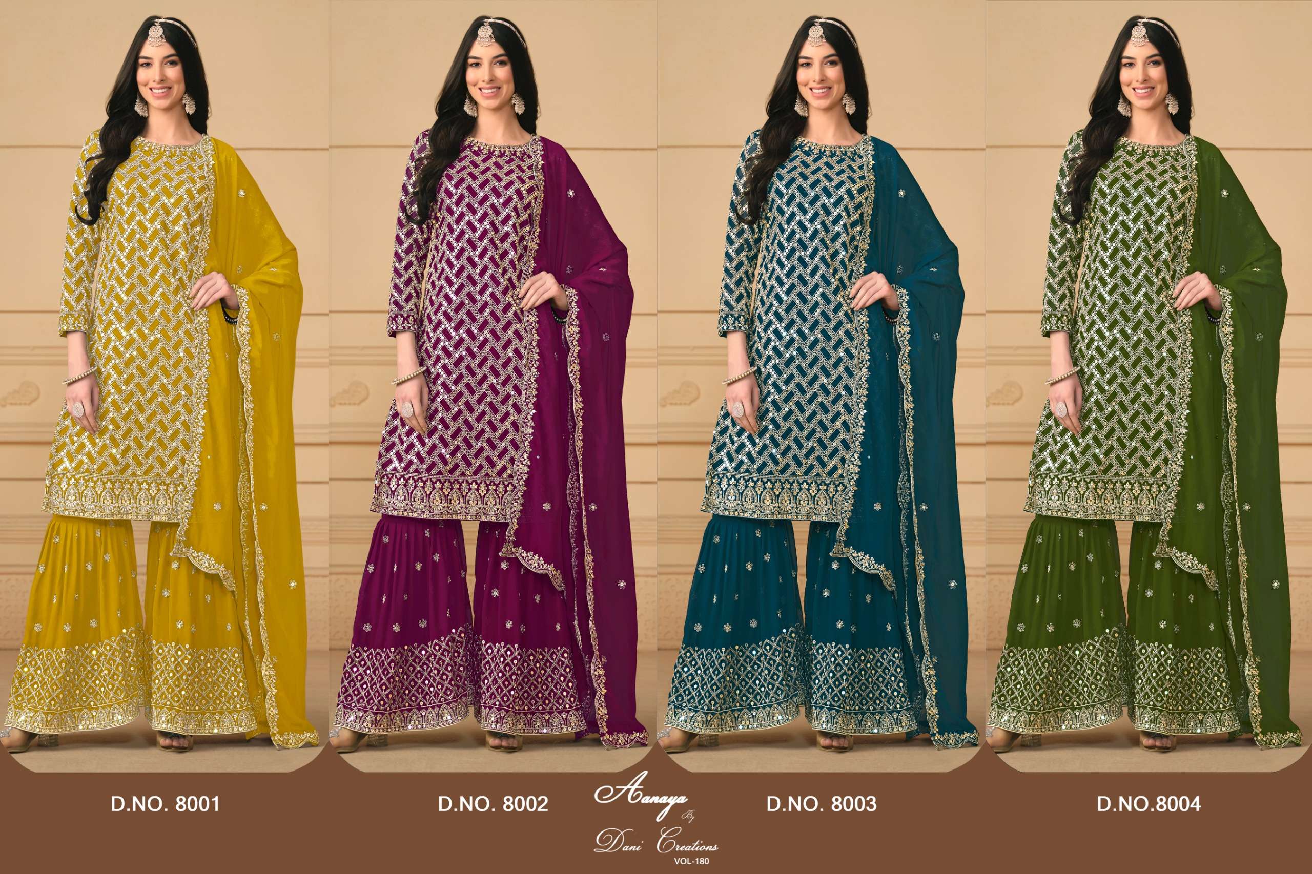 DANI CREATION AANAYA VOL 180 HEAVY DESIGNER PARTY WEAR SUIT