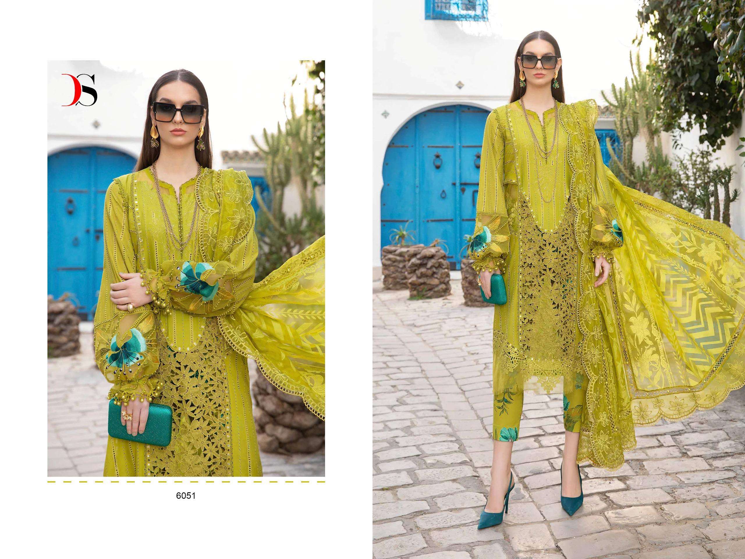 DEEPSY SUITS MARIA B VOYAGE LAWN 24 NX COTTON DESIGNER SUIT