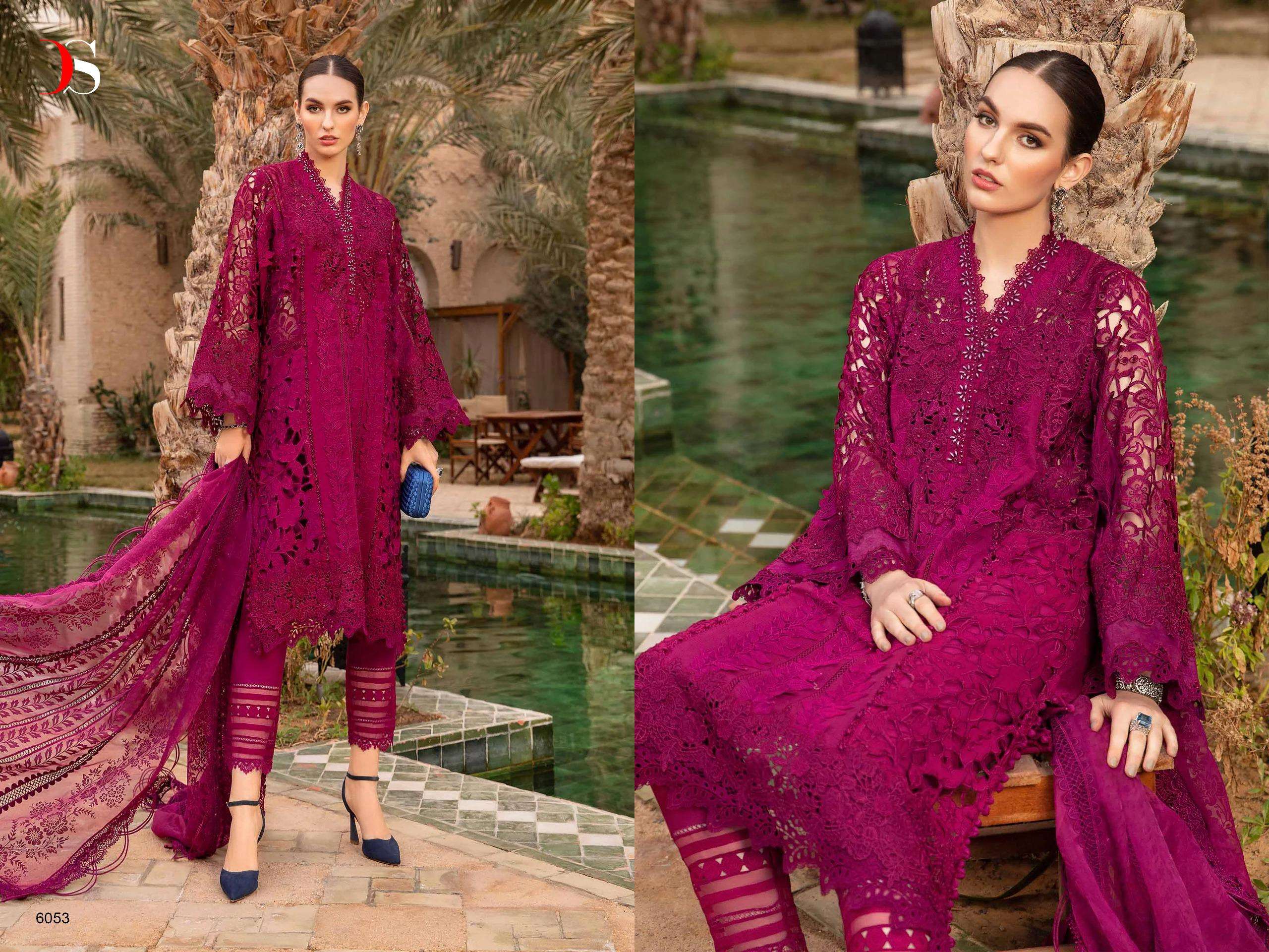 DEEPSY SUITS MARIA B VOYAGE LAWN 24 NX COTTON DESIGNER SUIT