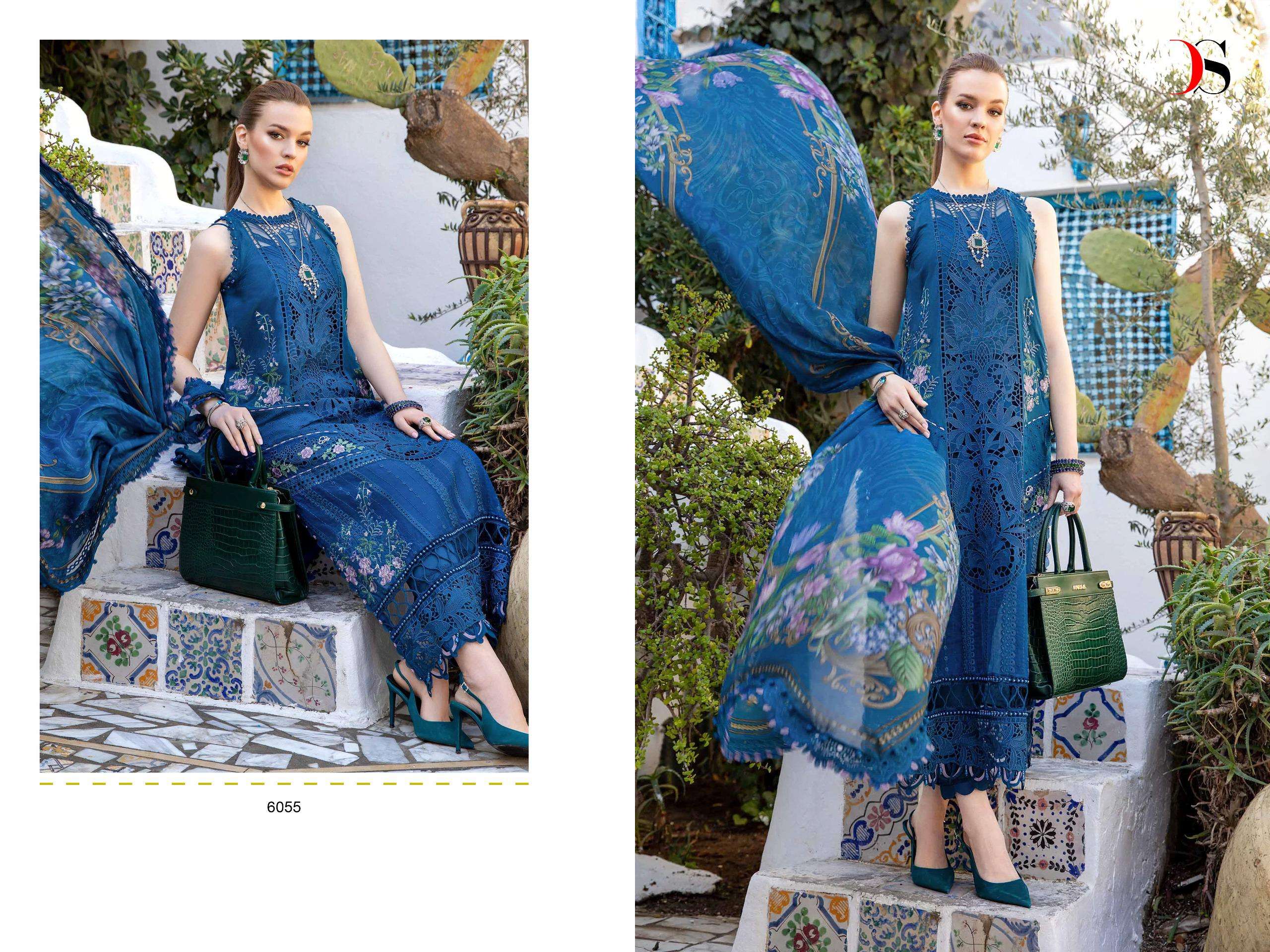 DEEPSY SUITS MARIA B VOYAGE LAWN 24 NX COTTON DESIGNER SUIT