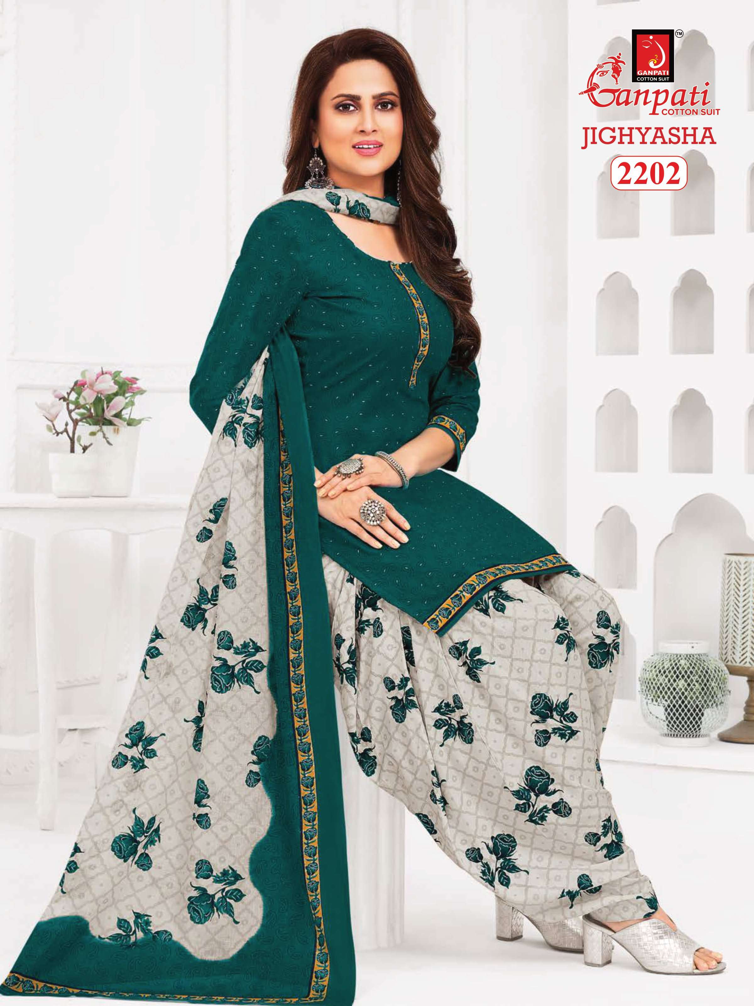 GANPATI JIGHYASHA VOL 22 COTTON PATIYALA SALWAR SUIT
