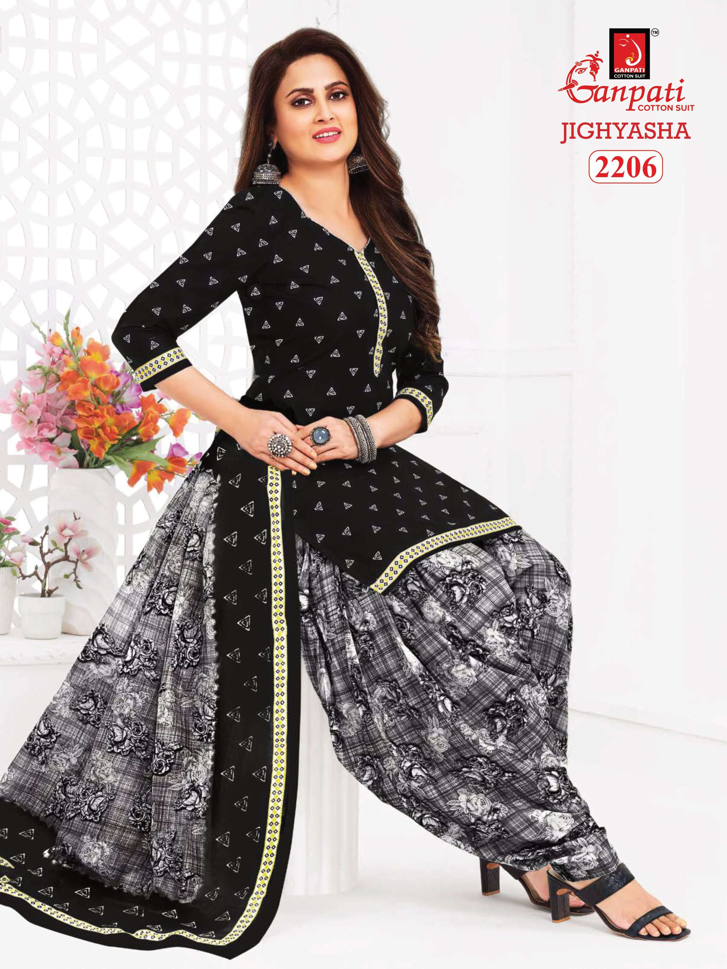GANPATI JIGHYASHA VOL 22 COTTON PATIYALA SALWAR SUIT