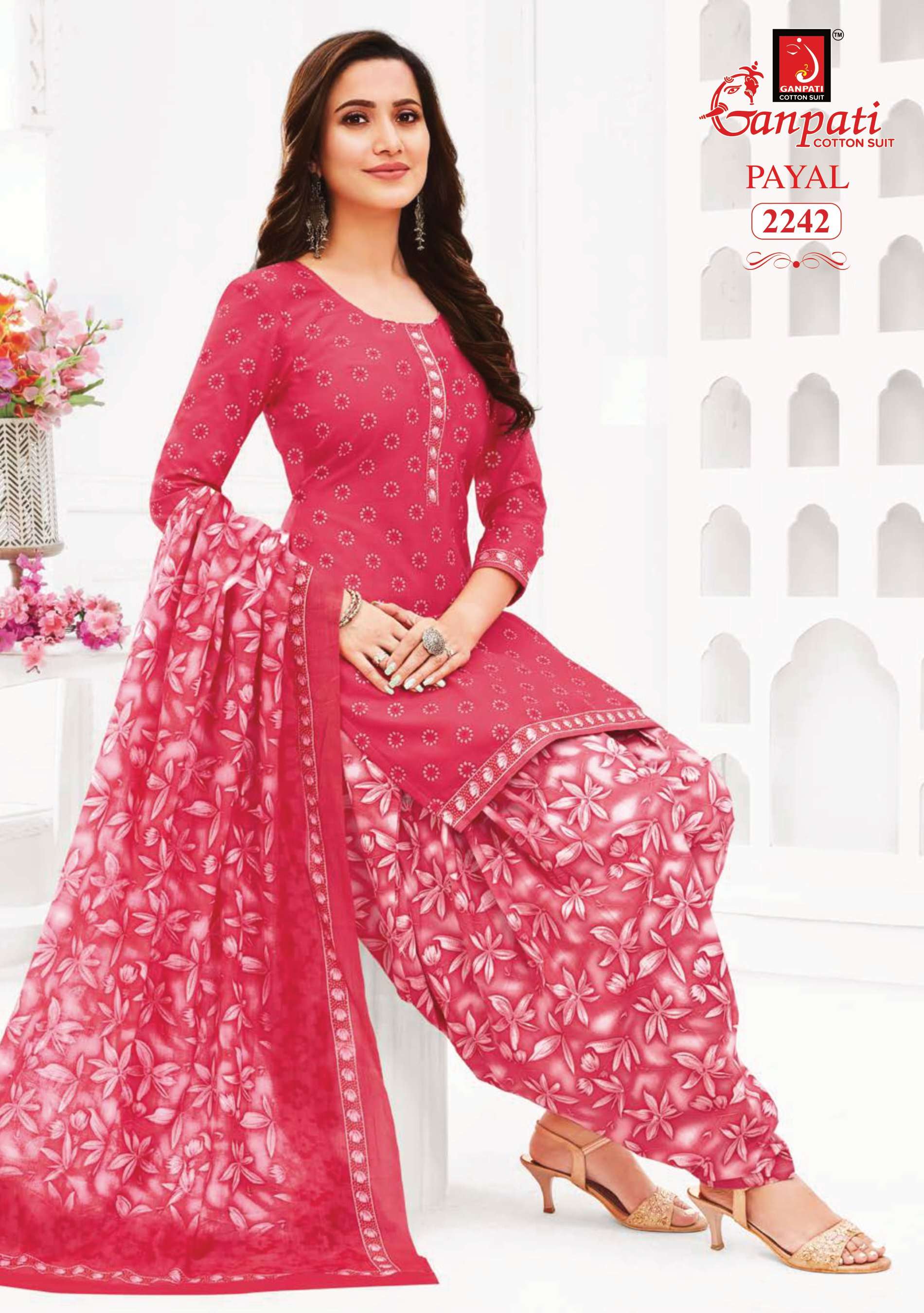 GANPATI PAYAL VOL 8 COTTON PRINTED SALWAR SUIT