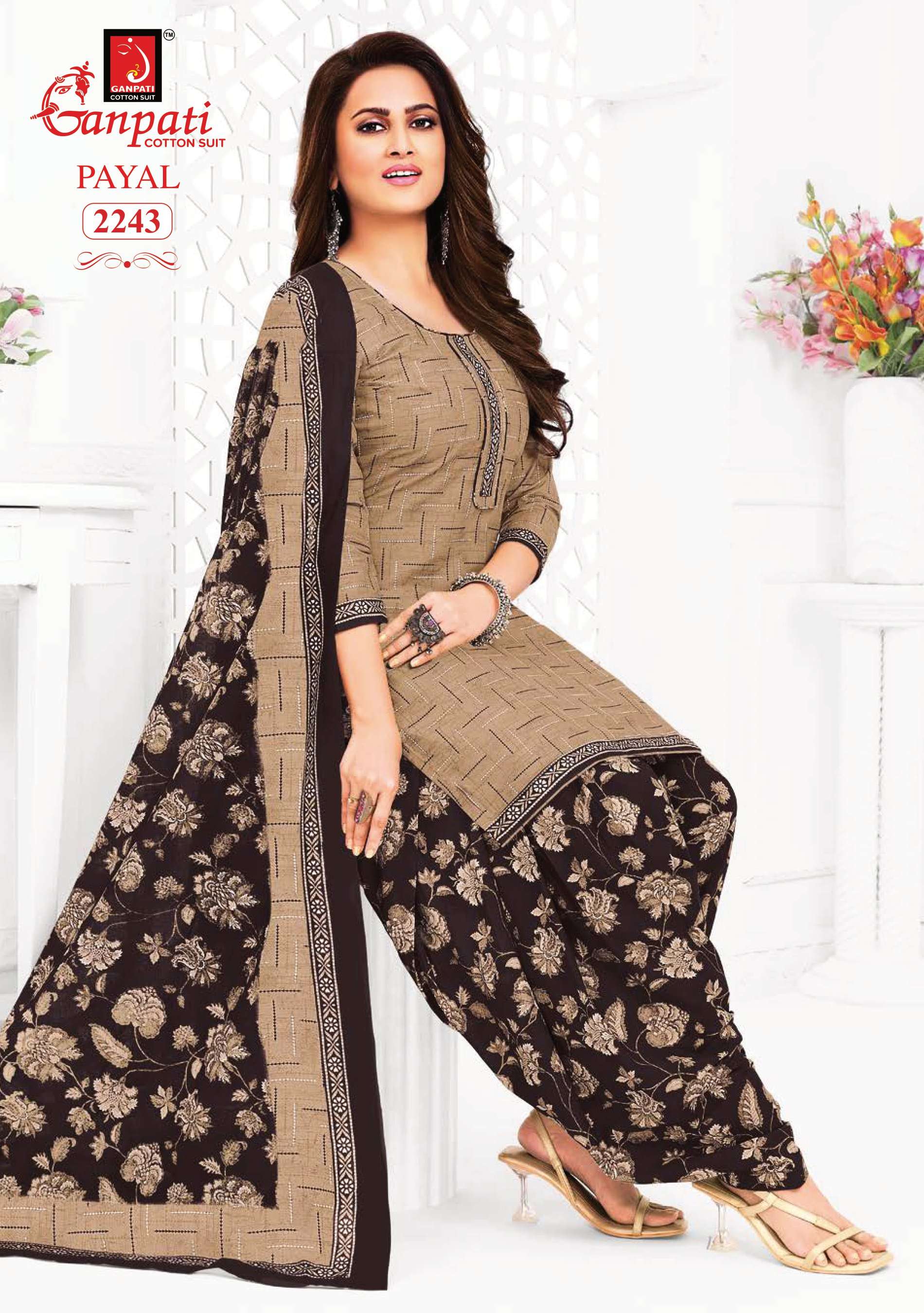 GANPATI PAYAL VOL 8 COTTON PRINTED SALWAR SUIT