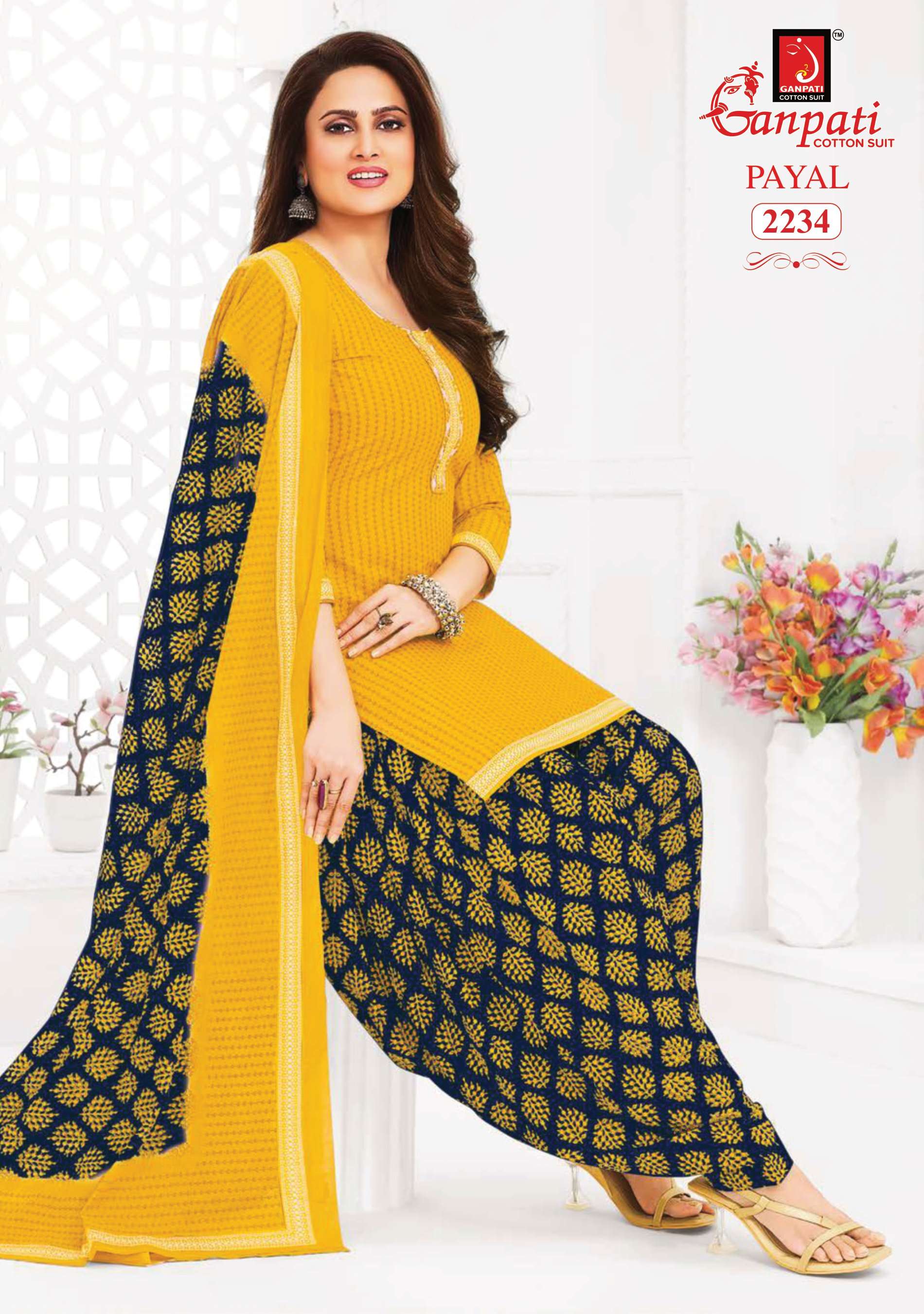 GANPATI PAYAL VOL 8 COTTON PRINTED SALWAR SUIT