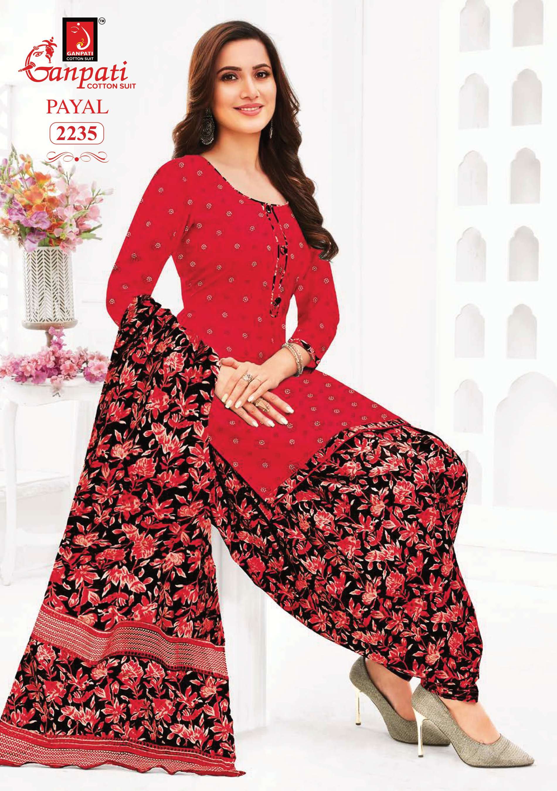 GANPATI PAYAL VOL 8 COTTON PRINTED SALWAR SUIT