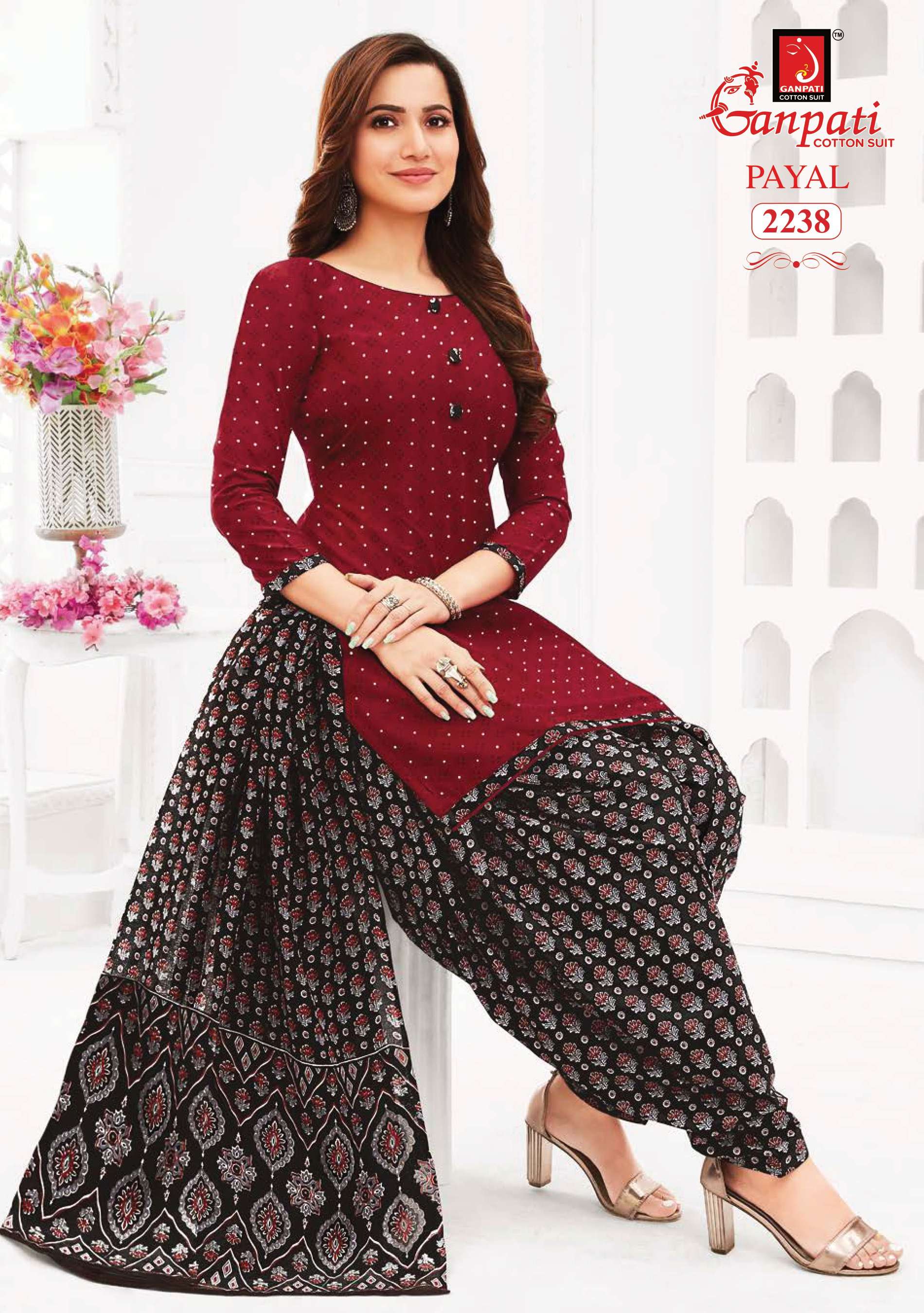 GANPATI PAYAL VOL 8 COTTON PRINTED SALWAR SUIT