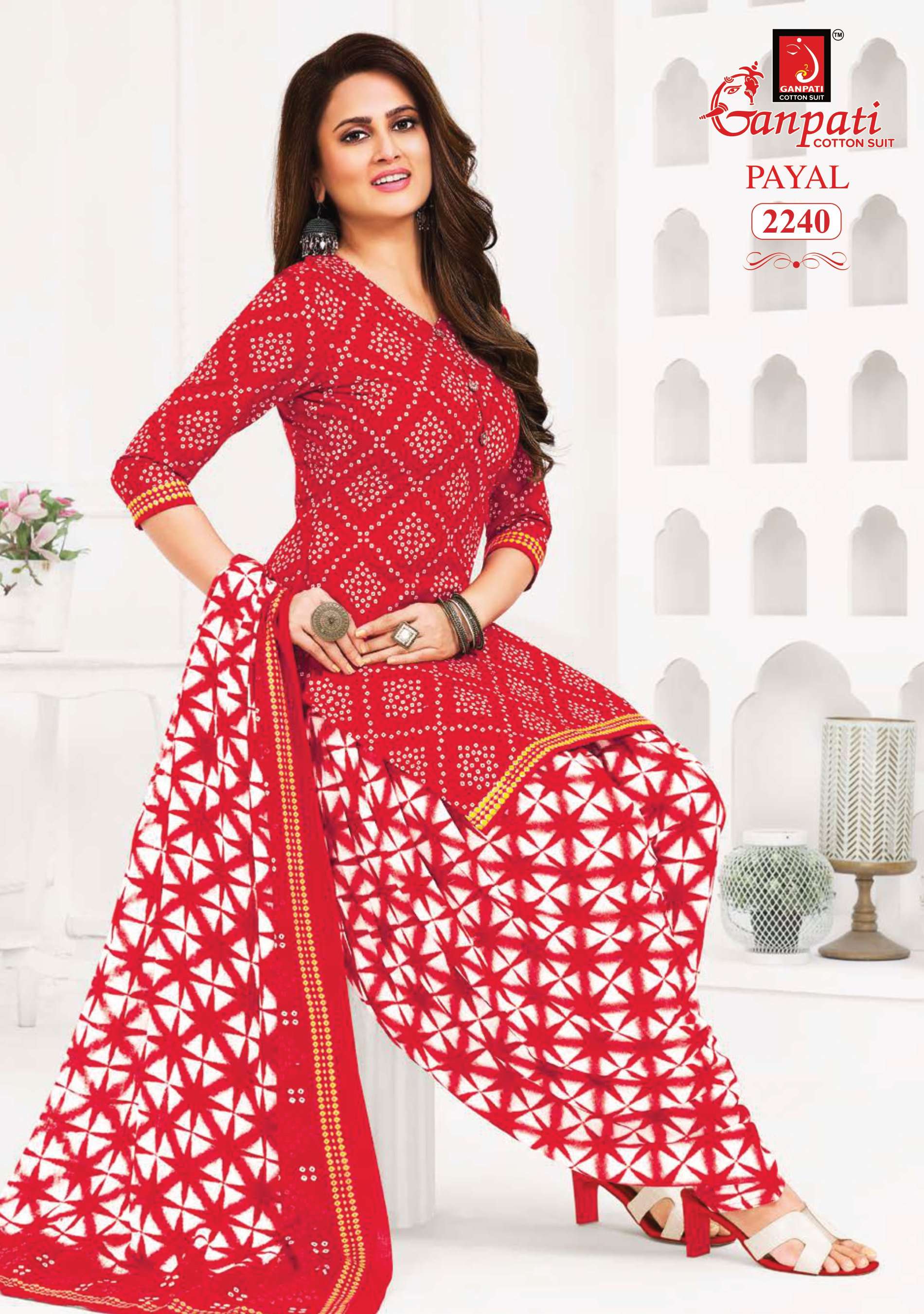 GANPATI PAYAL VOL 8 COTTON PRINTED SALWAR SUIT