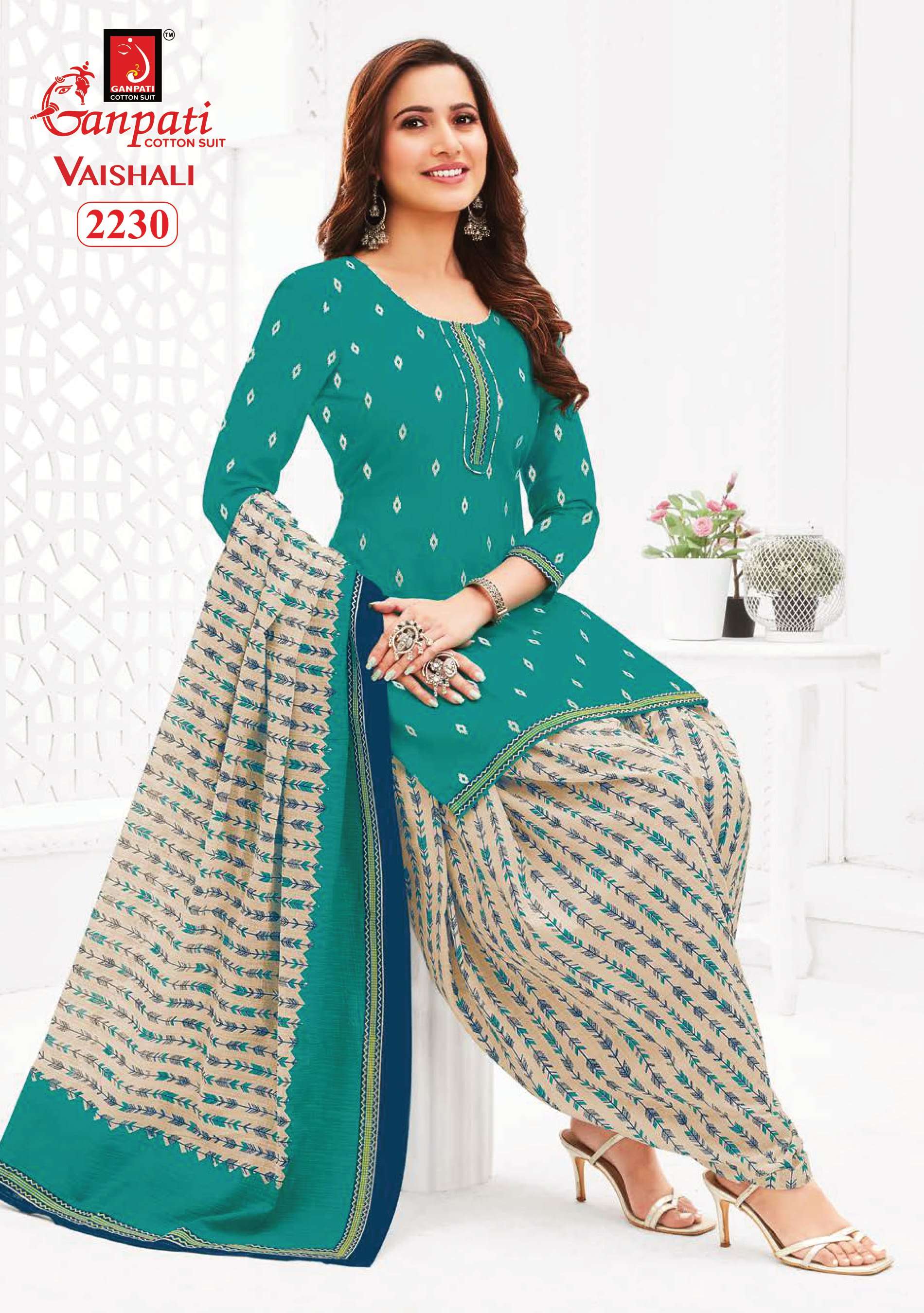 GANPATI VAISHALI VOL 8 COTTON SALWAR SUIT