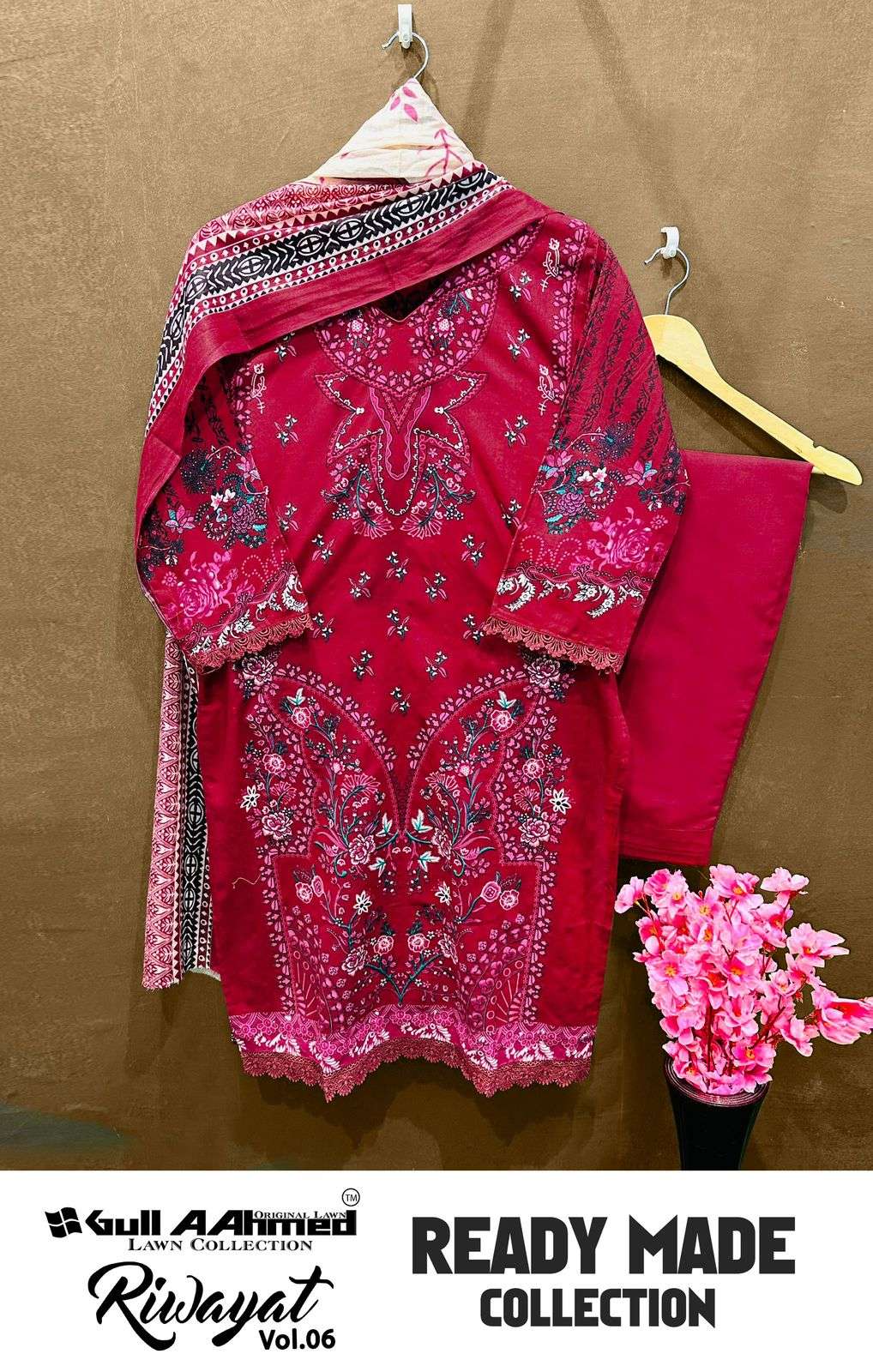 GULL AAHMED RIWAYAT VOL 6 READY MADE SUIT LAWN COTTON SUIT