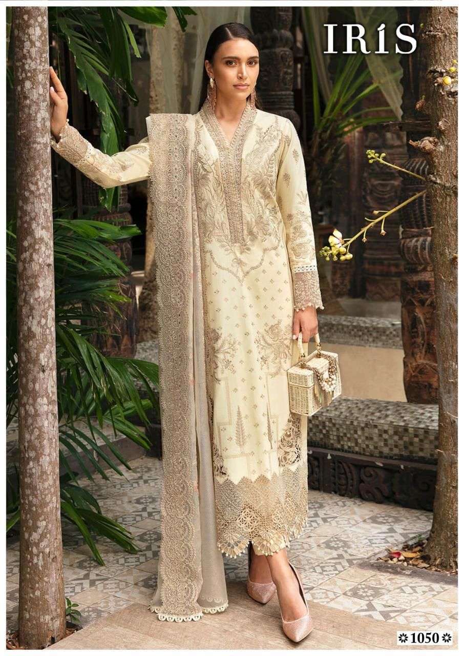 IRIS AFSANAH VOL 5 READY MADE COLLECTION COTTON DIGITAL PRINTS SUIT