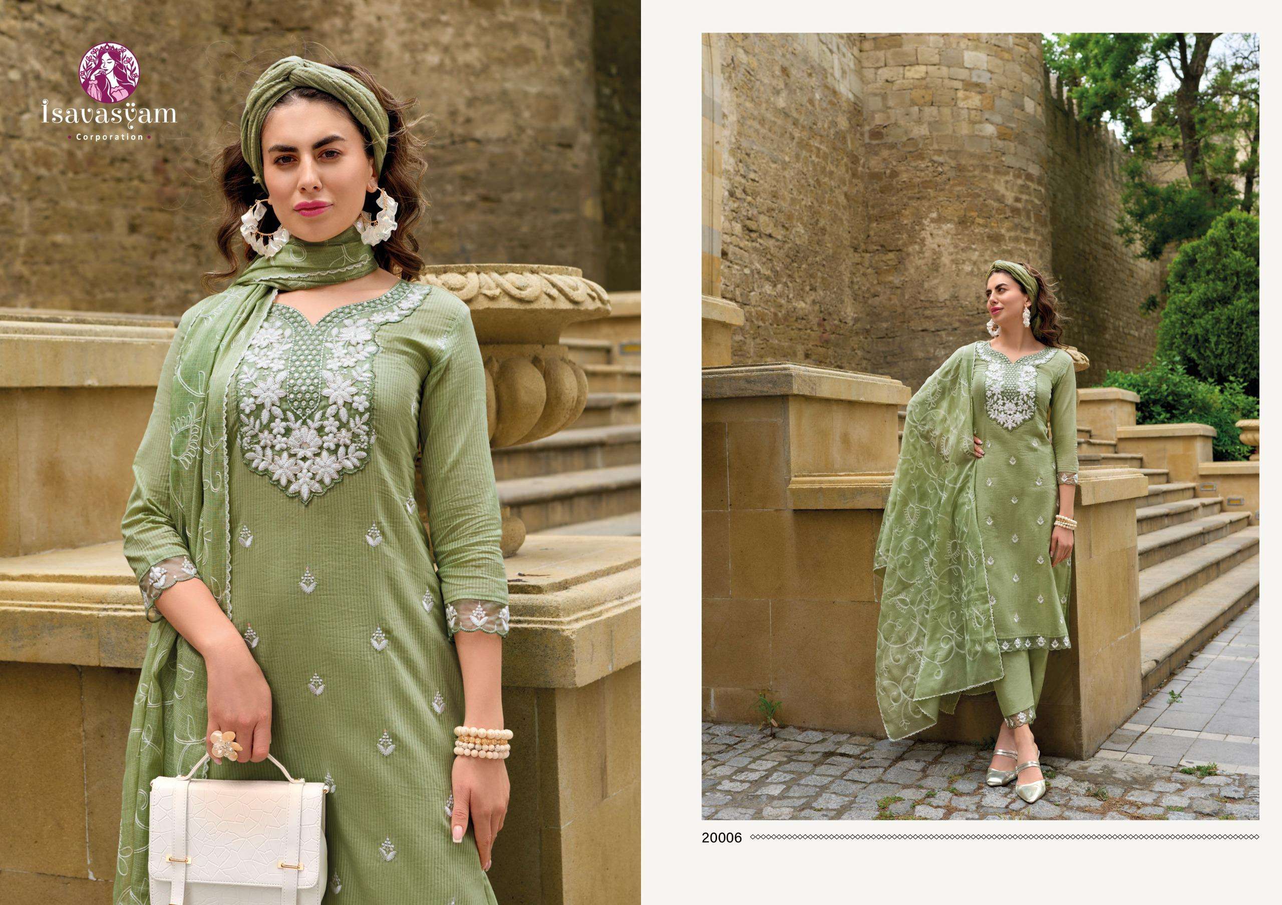 ISAVASYAM CORPORATION COTTON SALI VOL 2 COTTON DEIGNER LADIES SUIT
