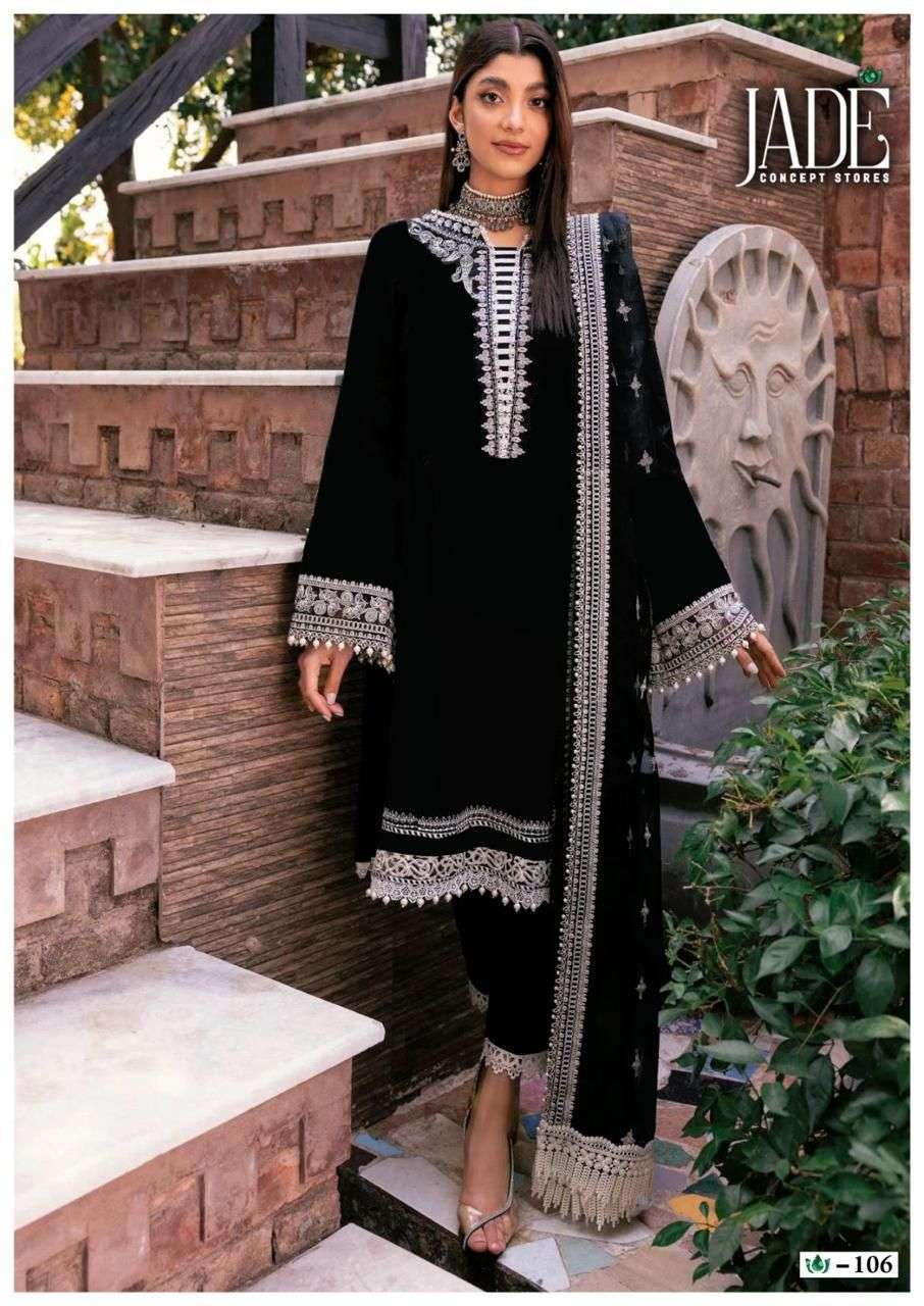JADE BIN SAEED BLACK AND WHITE LAWN COTTON DIGITAL PRINT SUIT