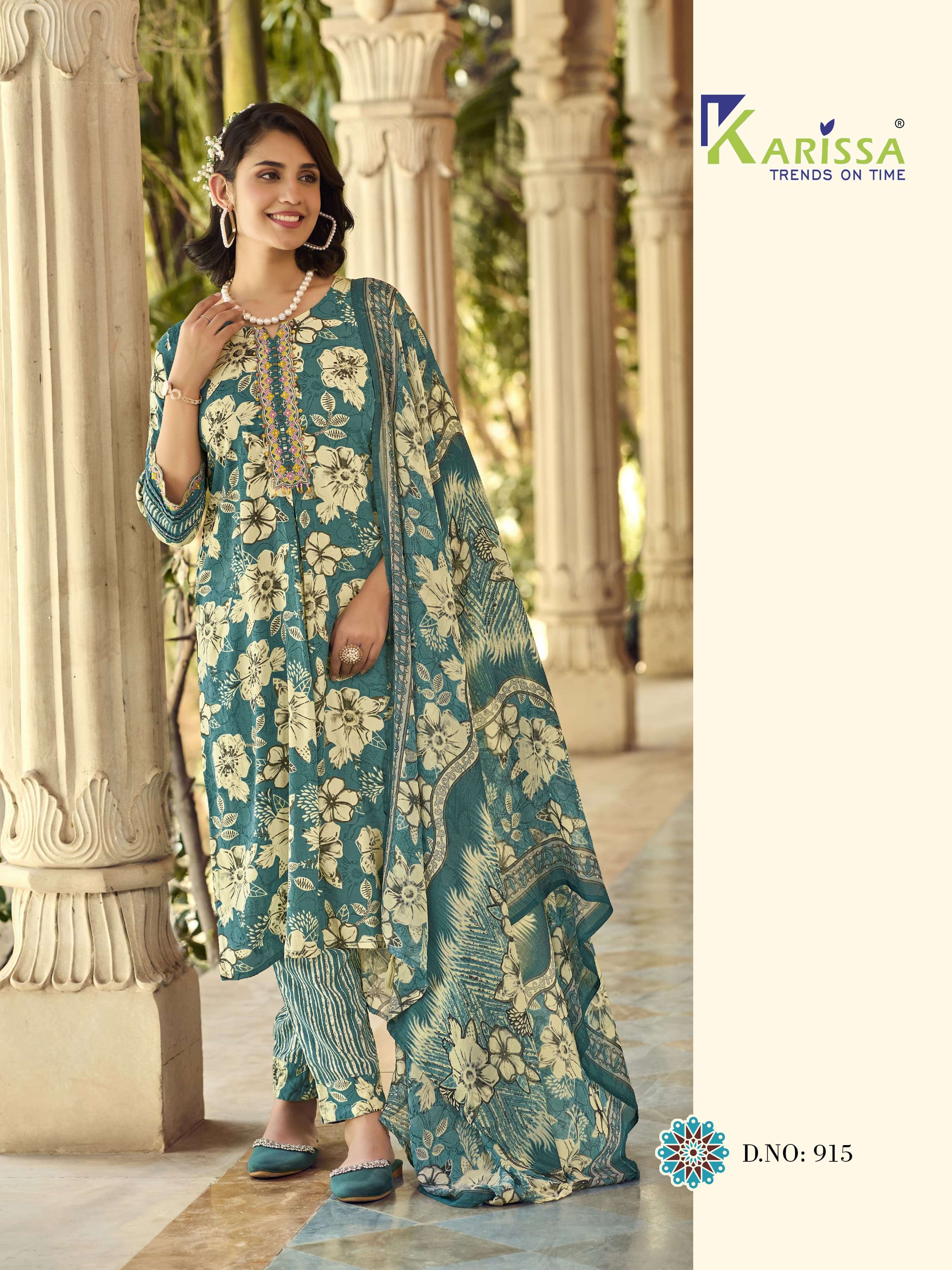 KARISSA HASEENA VOL 2 RAYON PRINTS WITH FANCY WORK KURTI COMBO SET 