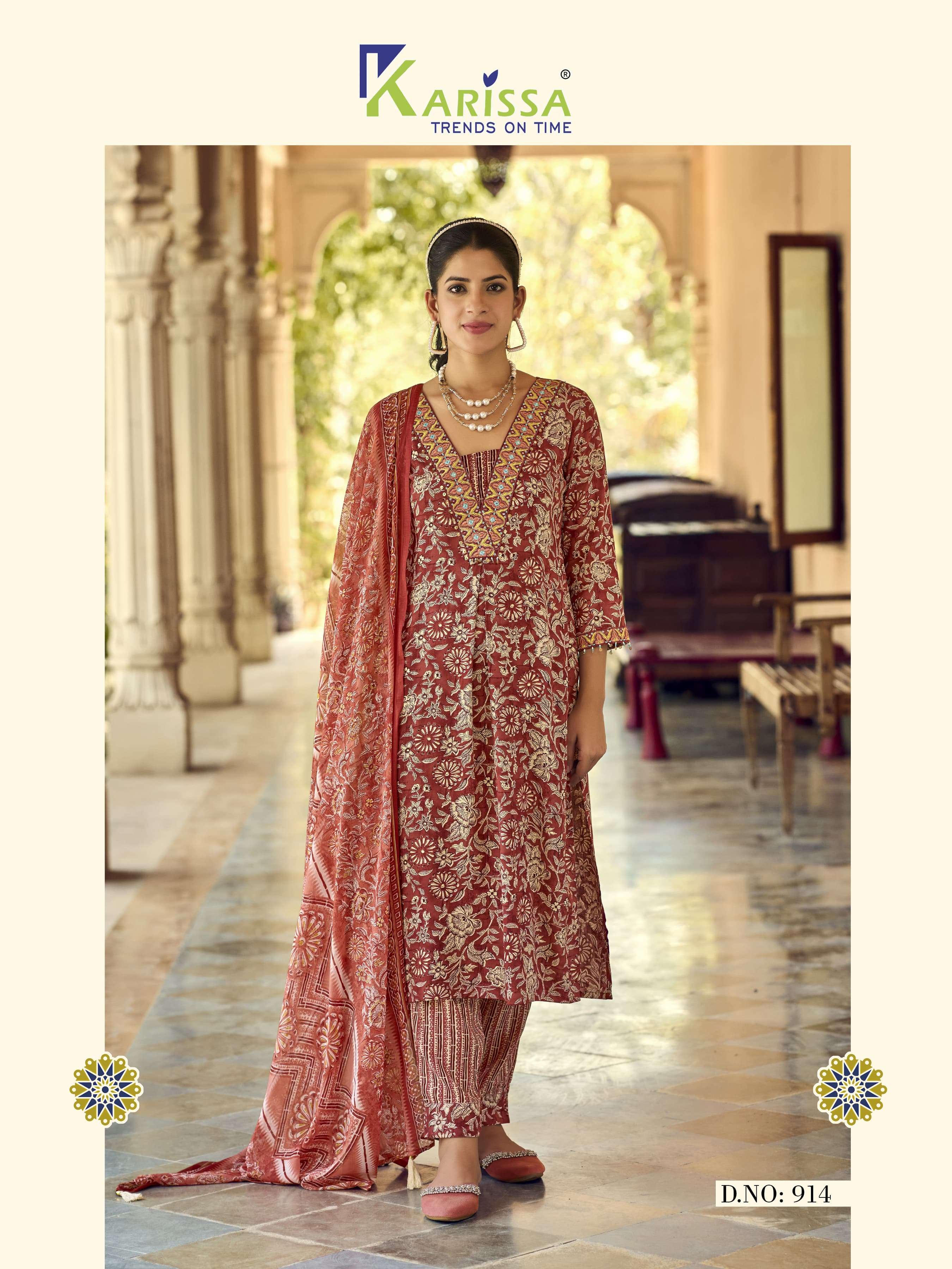 KARISSA HASEENA VOL 2 RAYON PRINTS WITH FANCY WORK KURTI COMBO SET 